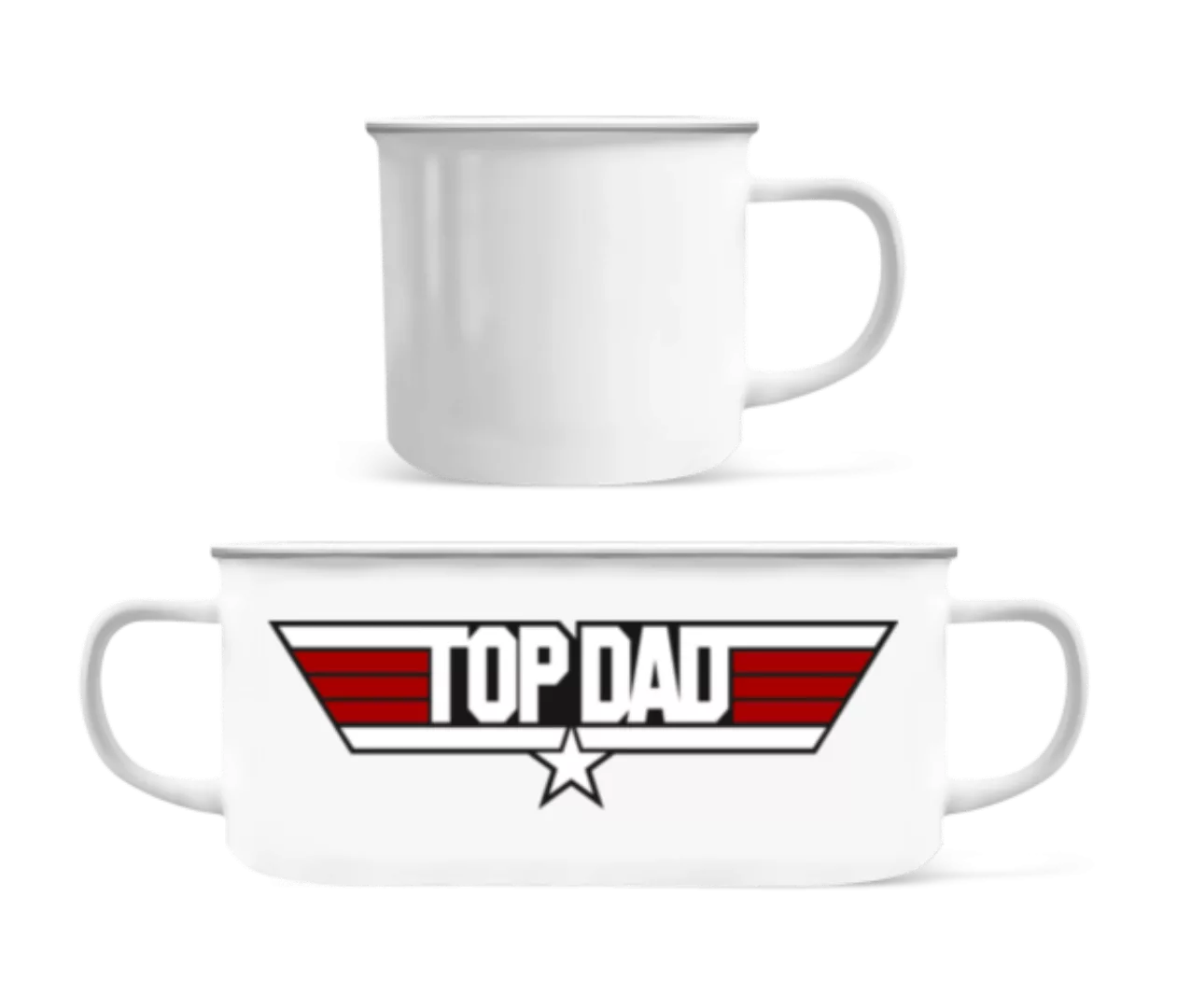 Top Dad · Emaille-Tasse günstig online kaufen