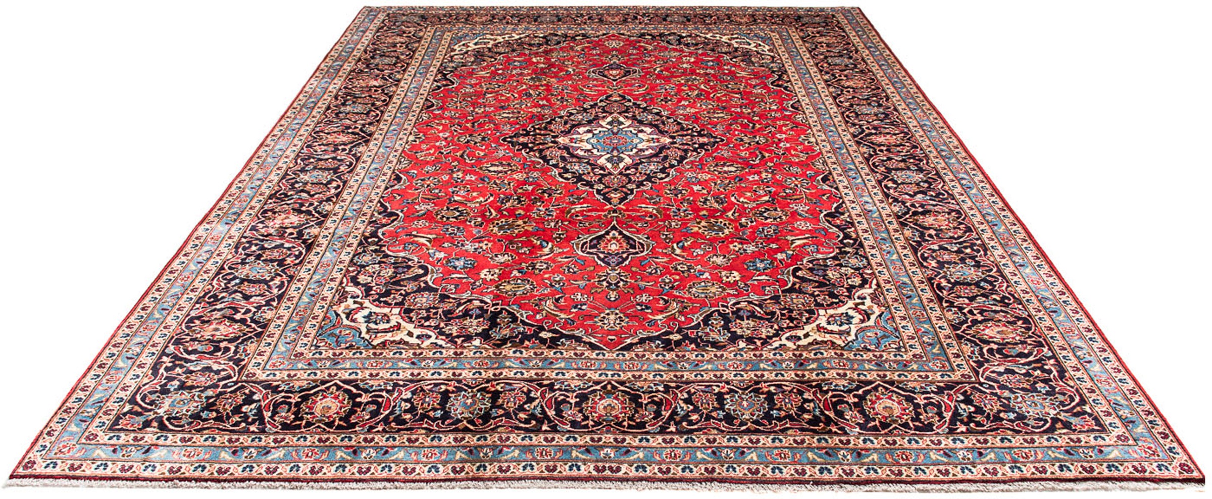 morgenland Orientteppich »Perser - Keshan - 348 x 246 cm - rot«, rechteckig günstig online kaufen