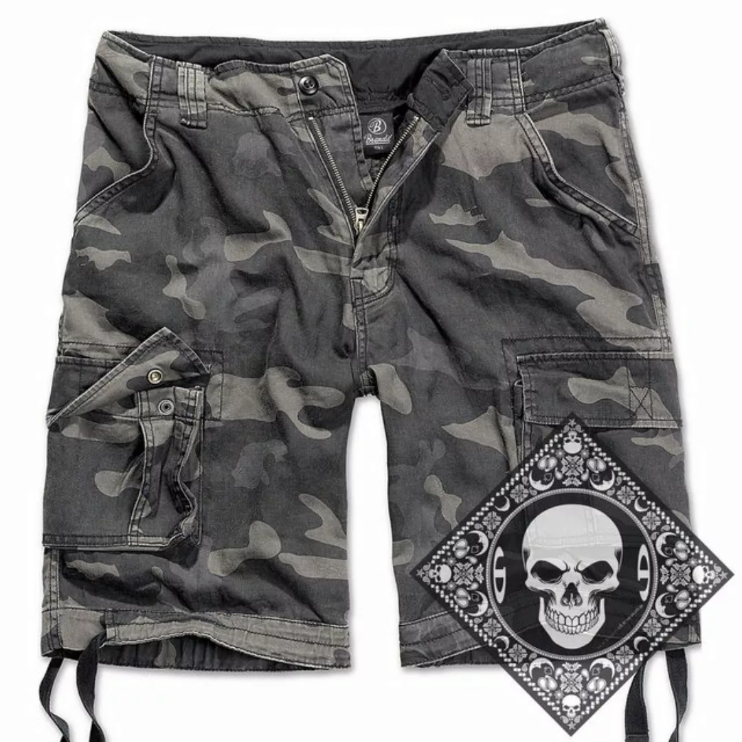 Brandit Cargoshorts Cargo Shorts kurze Hose Legend Army mit UD Bandana günstig online kaufen