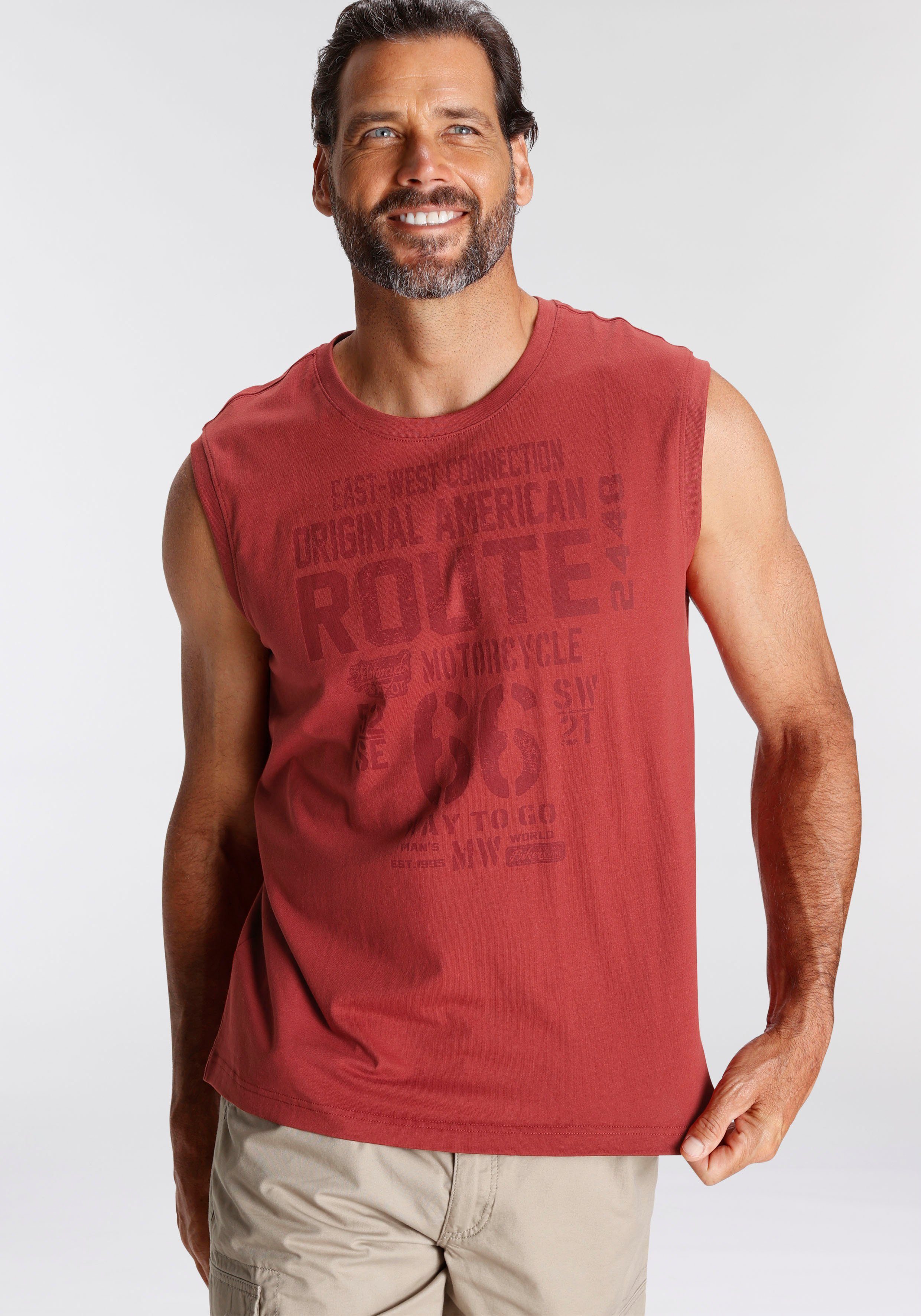 Man's World Muscleshirt (2er-Pack) ärmellos, bedruckt, günstig online kaufen