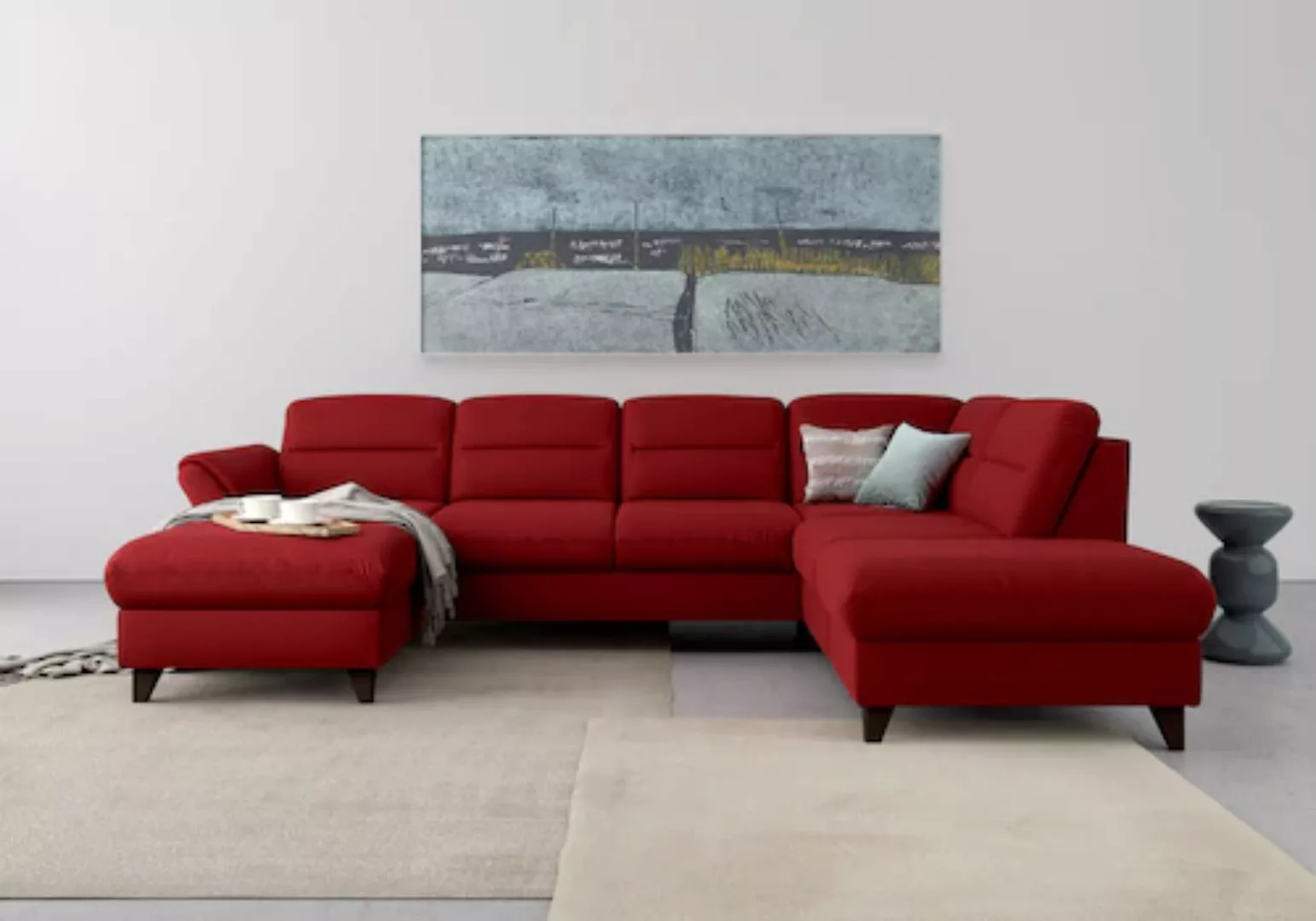 sit&more Wohnlandschaft "Mellum U-Form", Federkern, wahlweise mit Bettfunkt günstig online kaufen