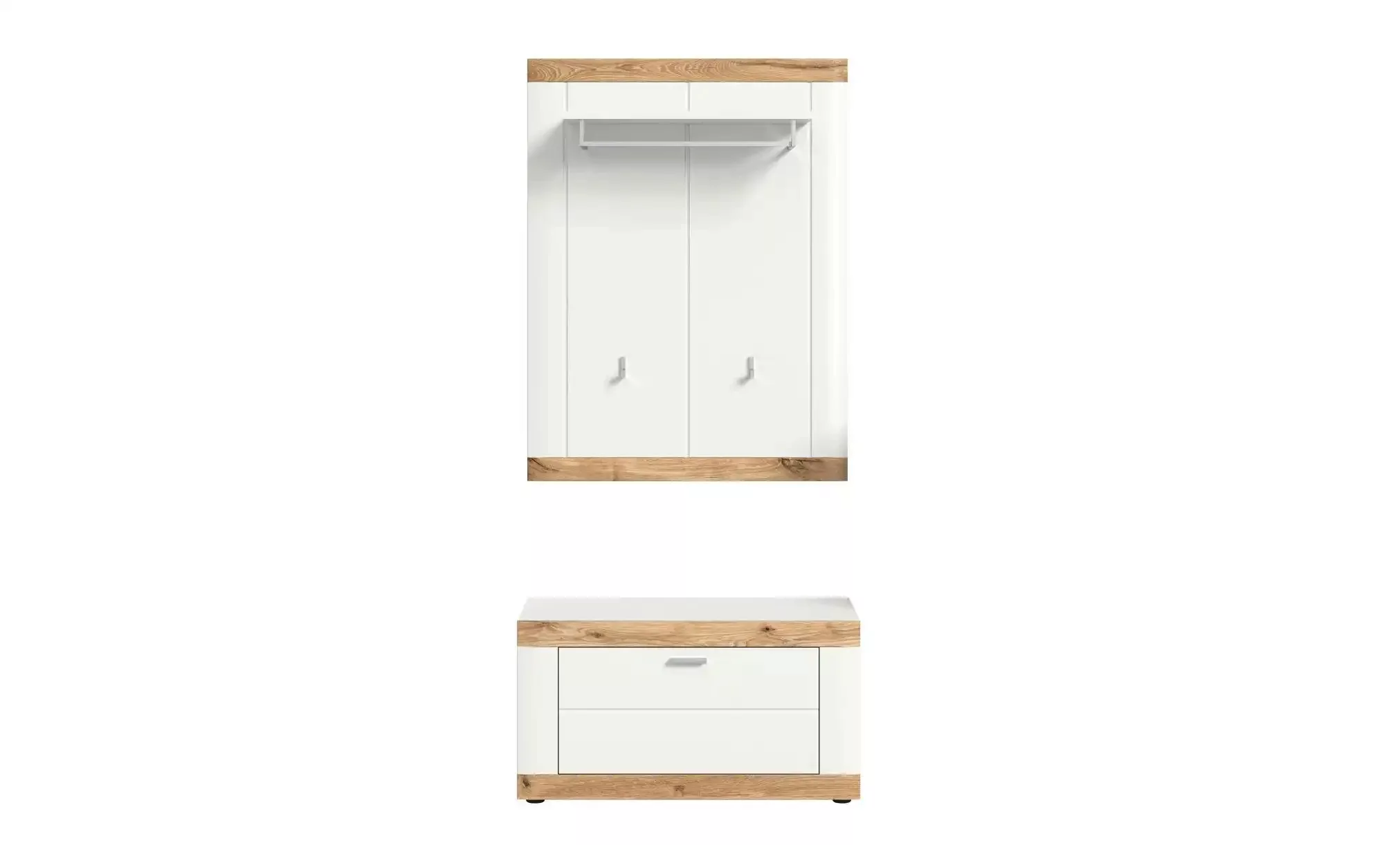 Garderoben-Set  Laredo ¦ weiß ¦ Maße (cm): B: 73 H: 191 T: 37.0 Garderoben günstig online kaufen
