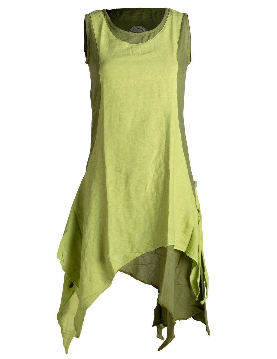 Vishes Sommerkleid Ärmelloses Lagenlook Kleid handgewebte günstig online kaufen