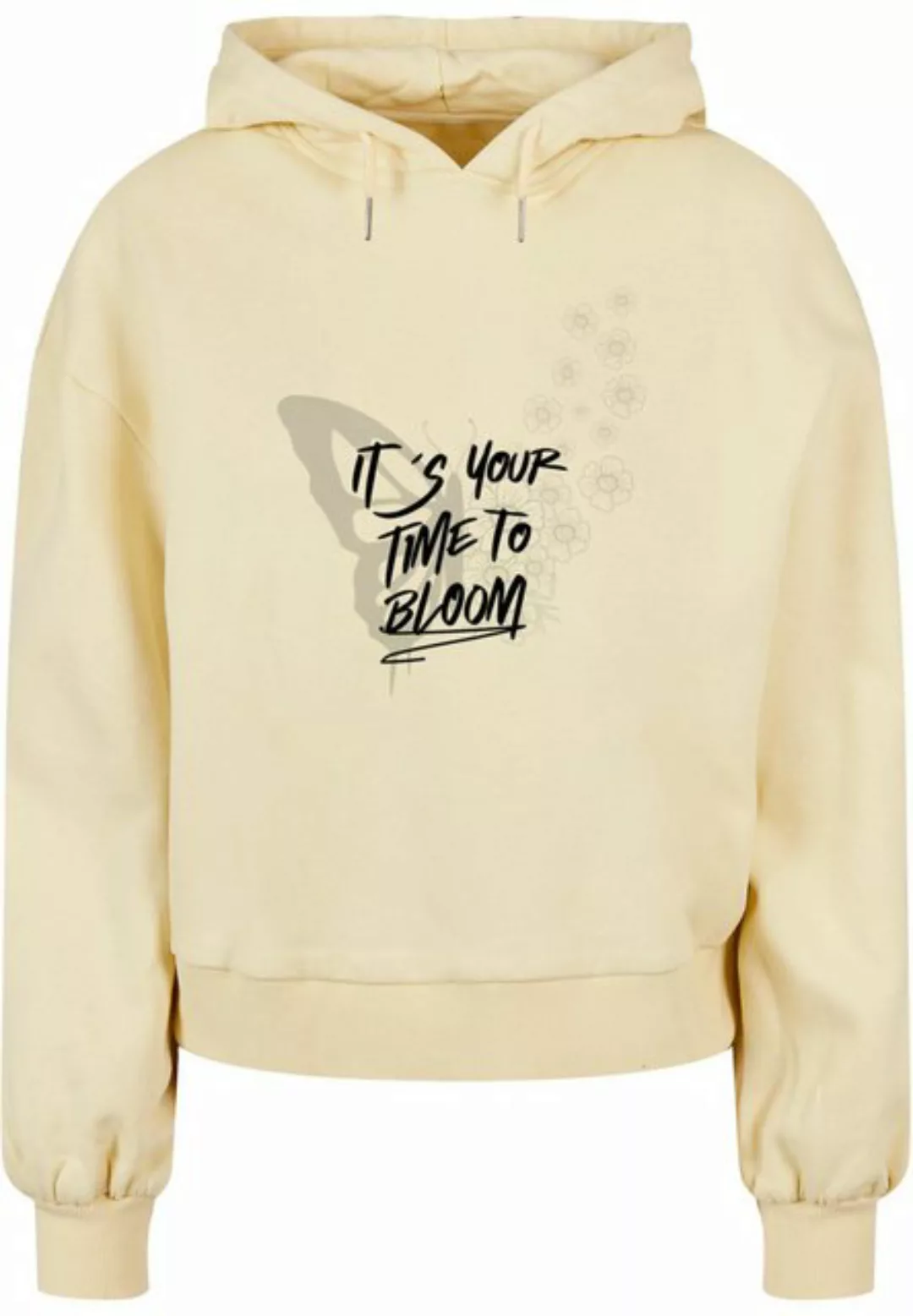 Merchcode Kapuzenpullover "Damen Ladies Its Your Time To BloomOrganic Overs günstig online kaufen