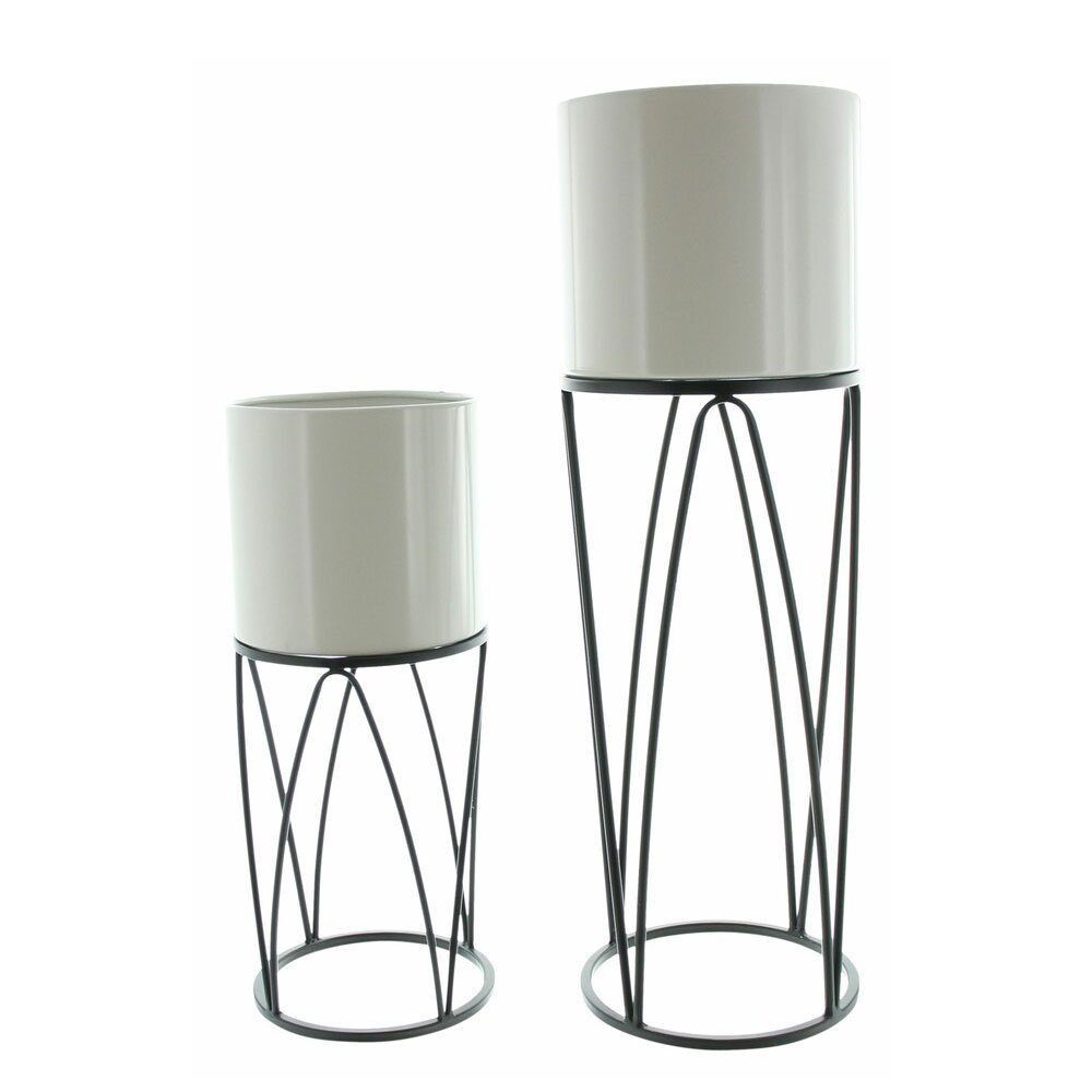 Home-trends24.de Übertopf Blumenständer Metall Pflanzenständer Übertopf günstig online kaufen