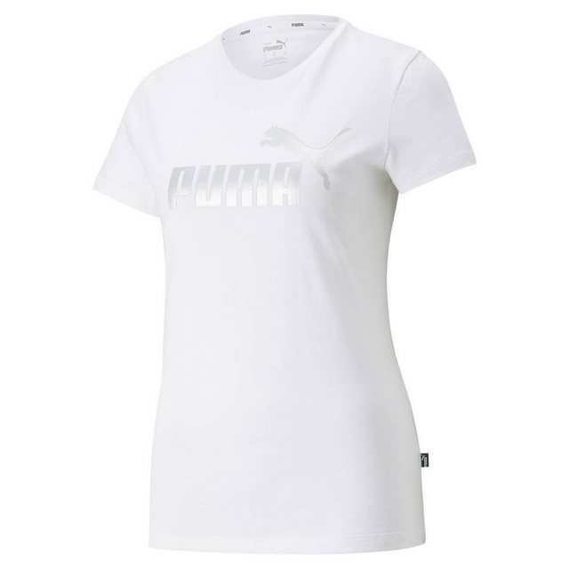 PUMA T-Shirt Damen T-Shirt - ESS+ Metallic Logo Tee, Rundhals günstig online kaufen