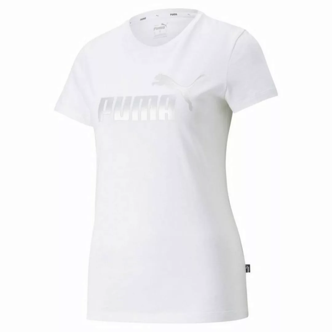 PUMA T-Shirt Damen T-Shirt - ESS+ Metallic Logo Tee, Rundhals günstig online kaufen