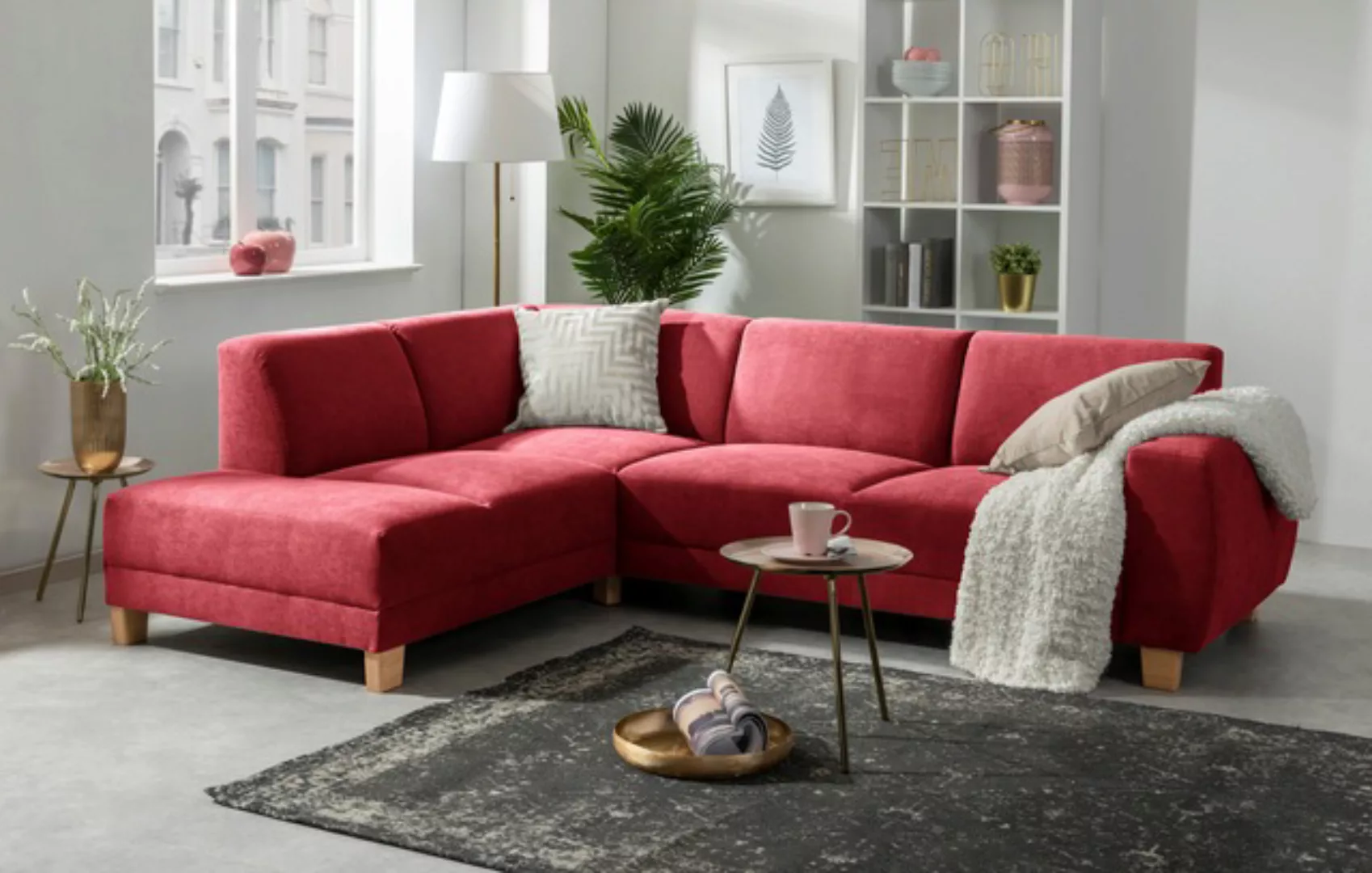 Max Winzer® Ecksofa »Blackpool modern, mittlere Sitzhärte mit hochwertiger günstig online kaufen