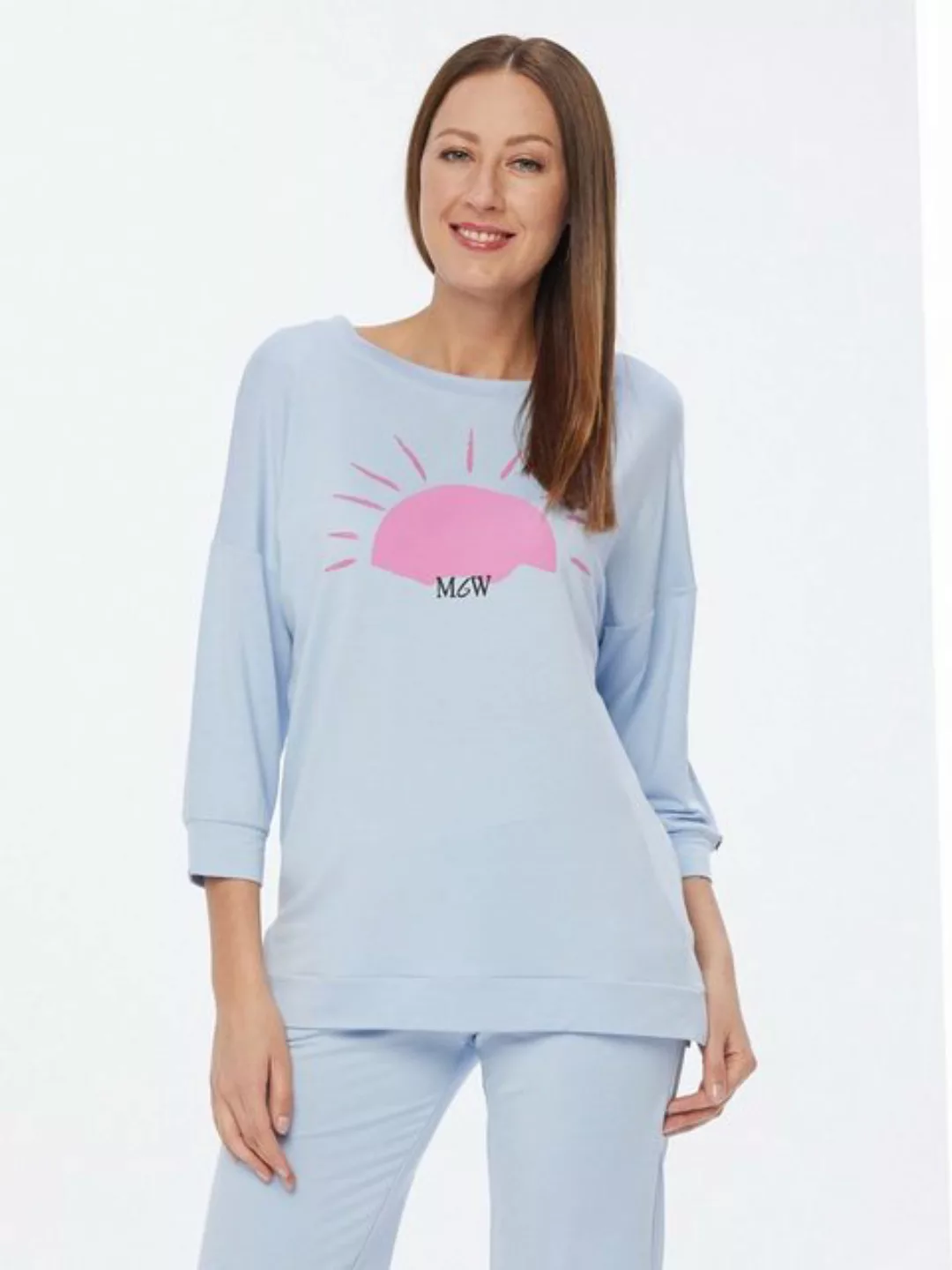 MONACO blue WEEKEND Sweatshirt 3/4-Arm-Shirt figurumspielend mit Ice Cream- günstig online kaufen