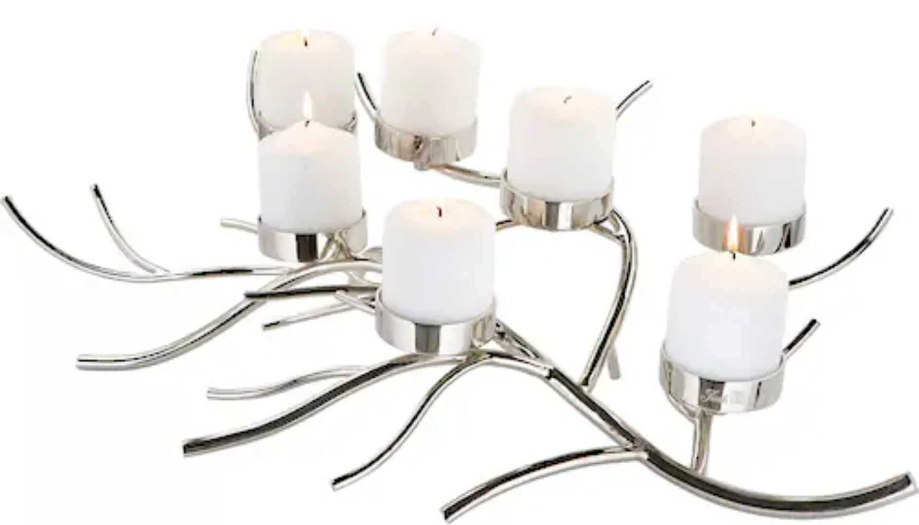 Fink Kerzenleuchter »RAMUS«, (1 St.), 7-flammig, mit filigraner Aststruktur günstig online kaufen