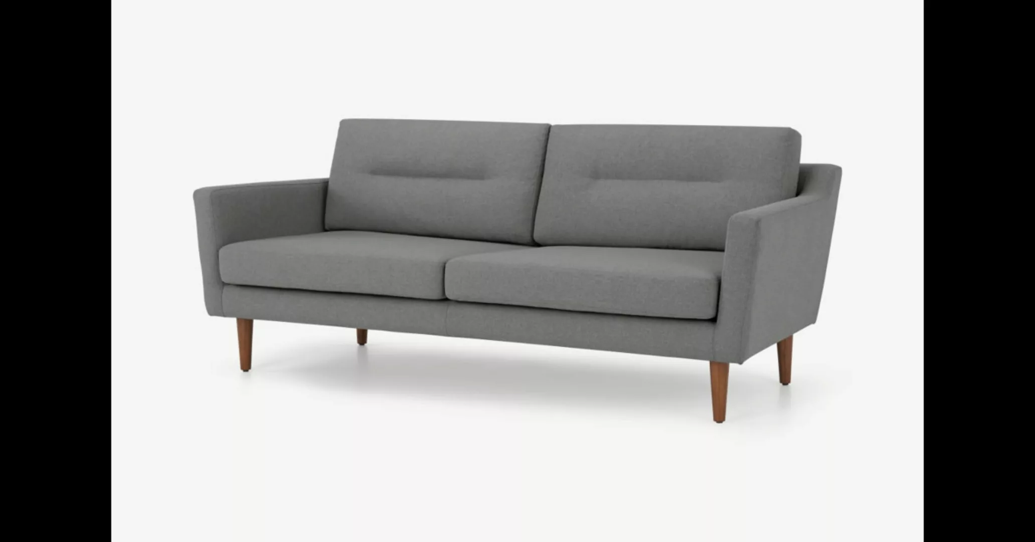 Walker 3-Sitzer Sofa, Felsengrau - MADE.com günstig online kaufen