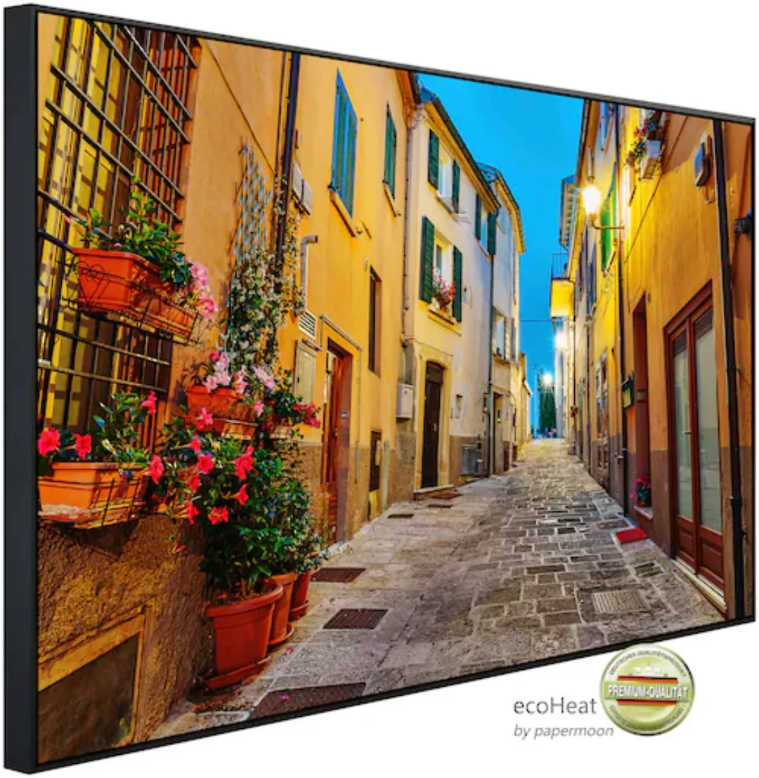 Papermoon Infrarotheizung »Altstadt in Italien«, sehr angenehme Strahlungsw günstig online kaufen