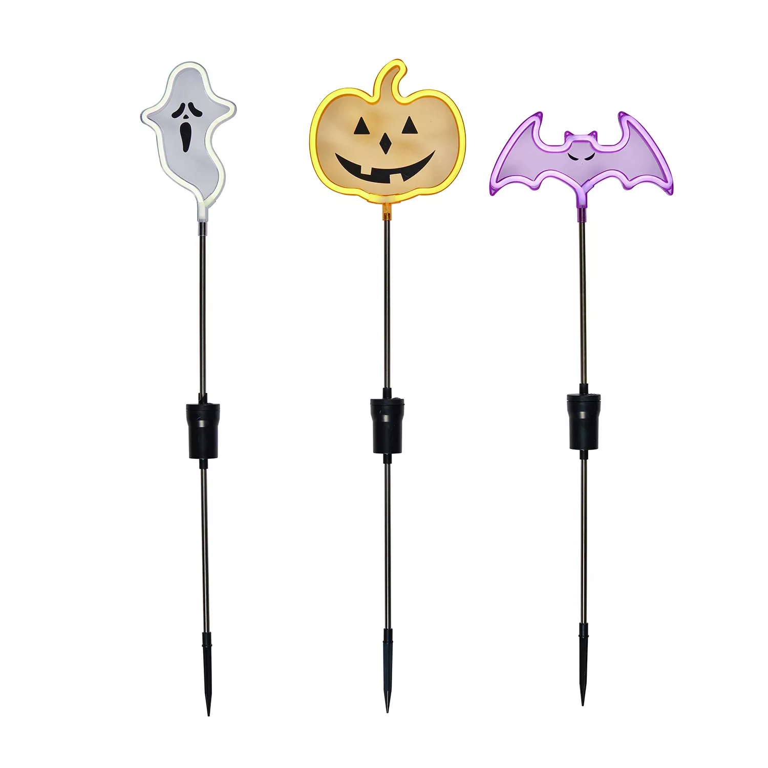 3er Set Halloween Gartendeko Neon Stableuchten günstig online kaufen