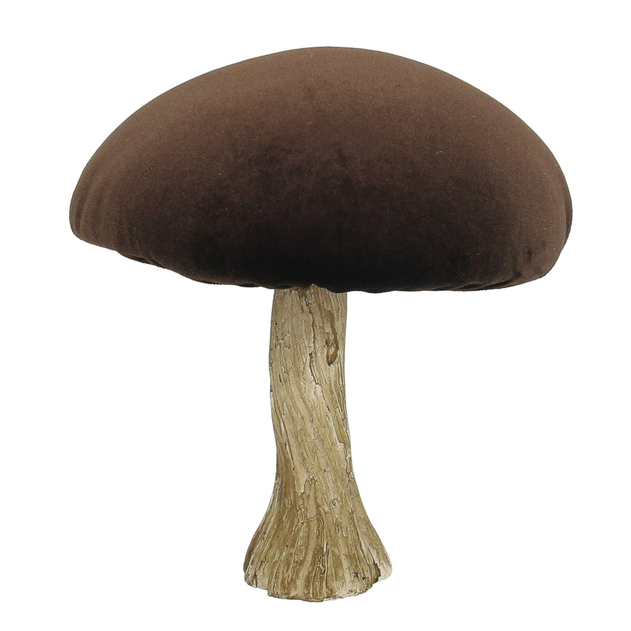 Dekofigur Velvet Mushroom 17 cm brown, 16x17 cm günstig online kaufen