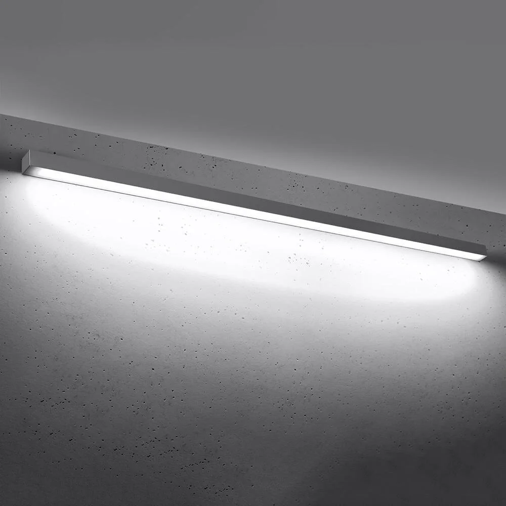 famlights | LED Wandleuchte Per in Grau 50W 6500lm 4000K günstig online kaufen