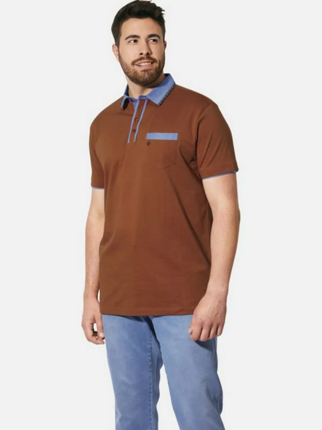 Charles Colby Poloshirt EARL WILLMER mit seitlichen Schlitzen günstig online kaufen