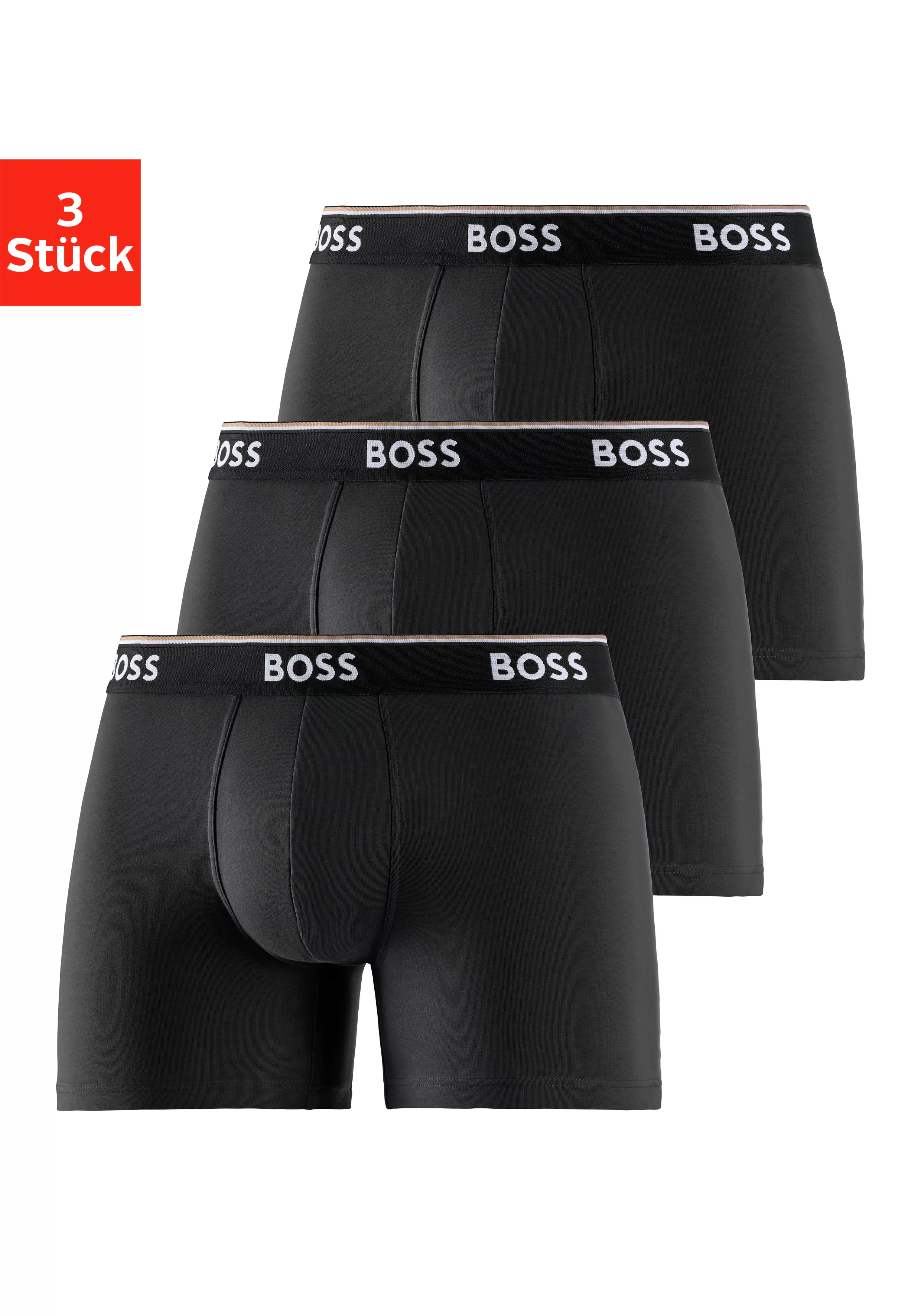 BOSS Langer Boxer "Boxer Brief 3P", (Packung, 3er-Pack), mit farblich passe günstig online kaufen