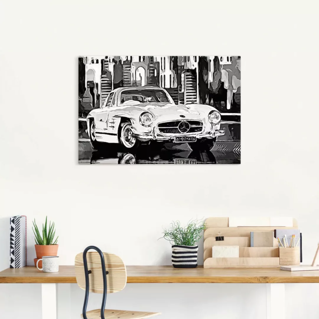 Artland Wandbild "300 SL Flügeltürer", Auto, (1 St.), als Alubild, Leinwand günstig online kaufen