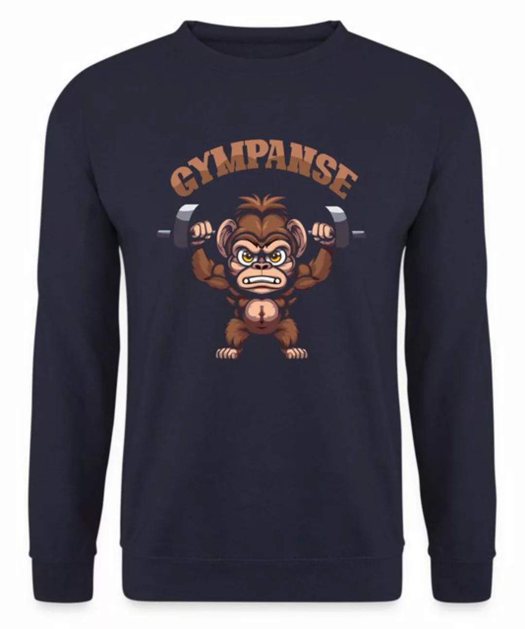 Quattro Formatee Sweatshirt Gympanse - Gym Workout Fitness Unisex Pullover günstig online kaufen
