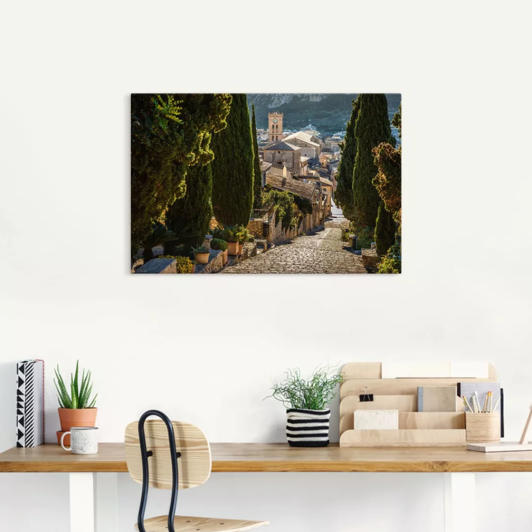 Artland Wandbild "Blick vom Kalvarienberg auf Pollenca", Mallorca, (1 St.), günstig online kaufen