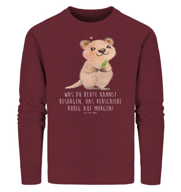 Mr. & Mrs. Panda Longpullover Größe S Quokka Happy - Burgundy - Geschenk, l günstig online kaufen