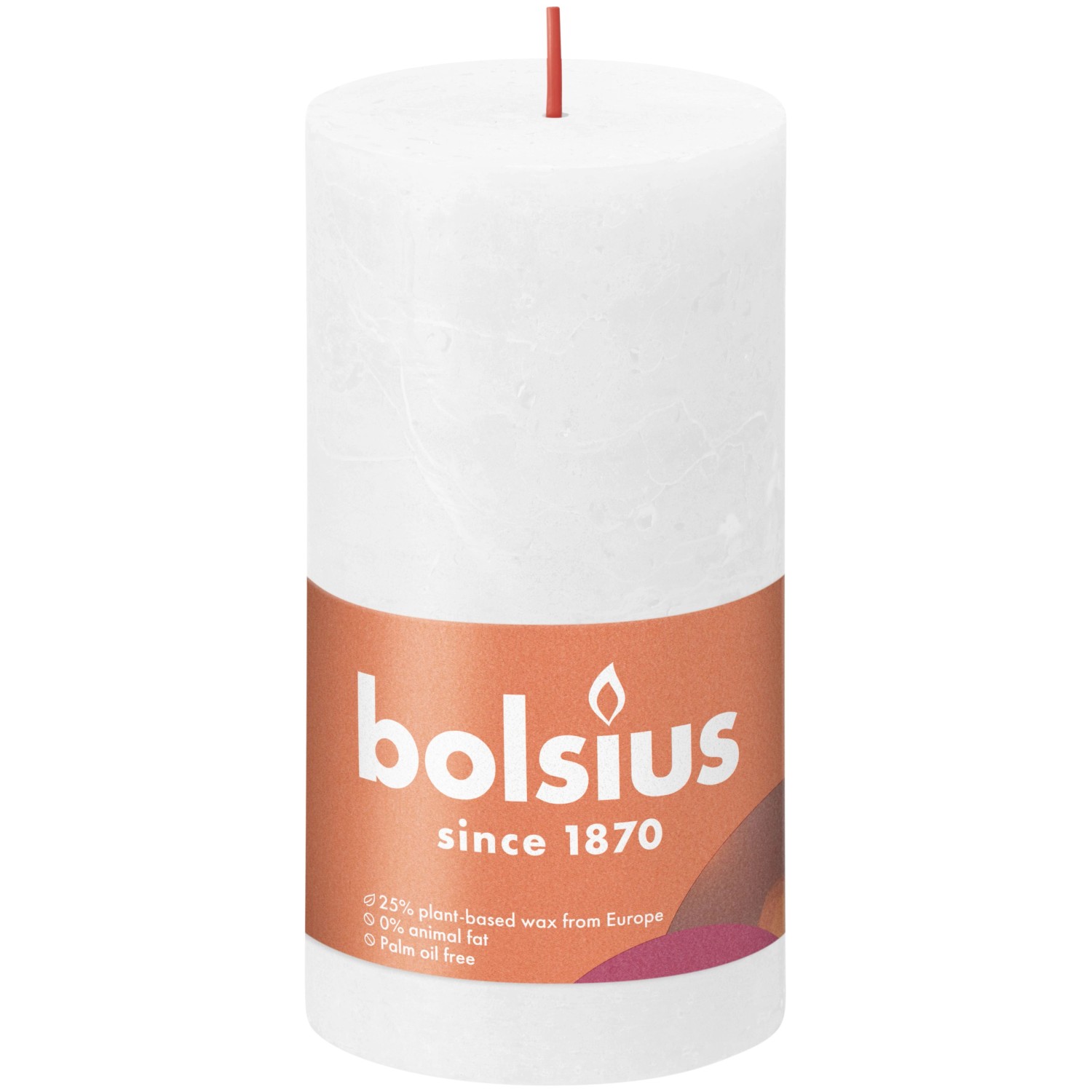 Bolsius Rustik-Kerze Shine 130/68 mm Wolkiges Weiß günstig online kaufen