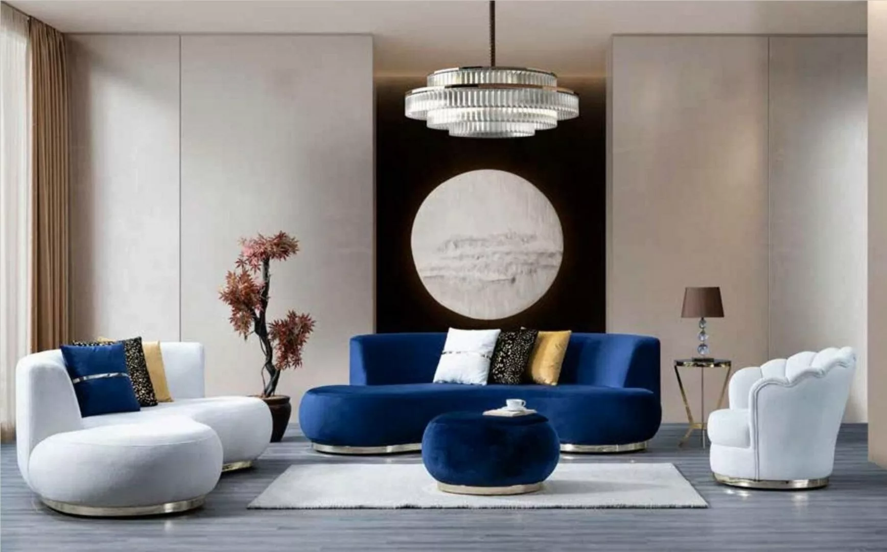 JVmoebel 3-Sitzer Designer Wohnzimmermöbel-Kollektion Sofagarnitur Luxus 3 günstig online kaufen