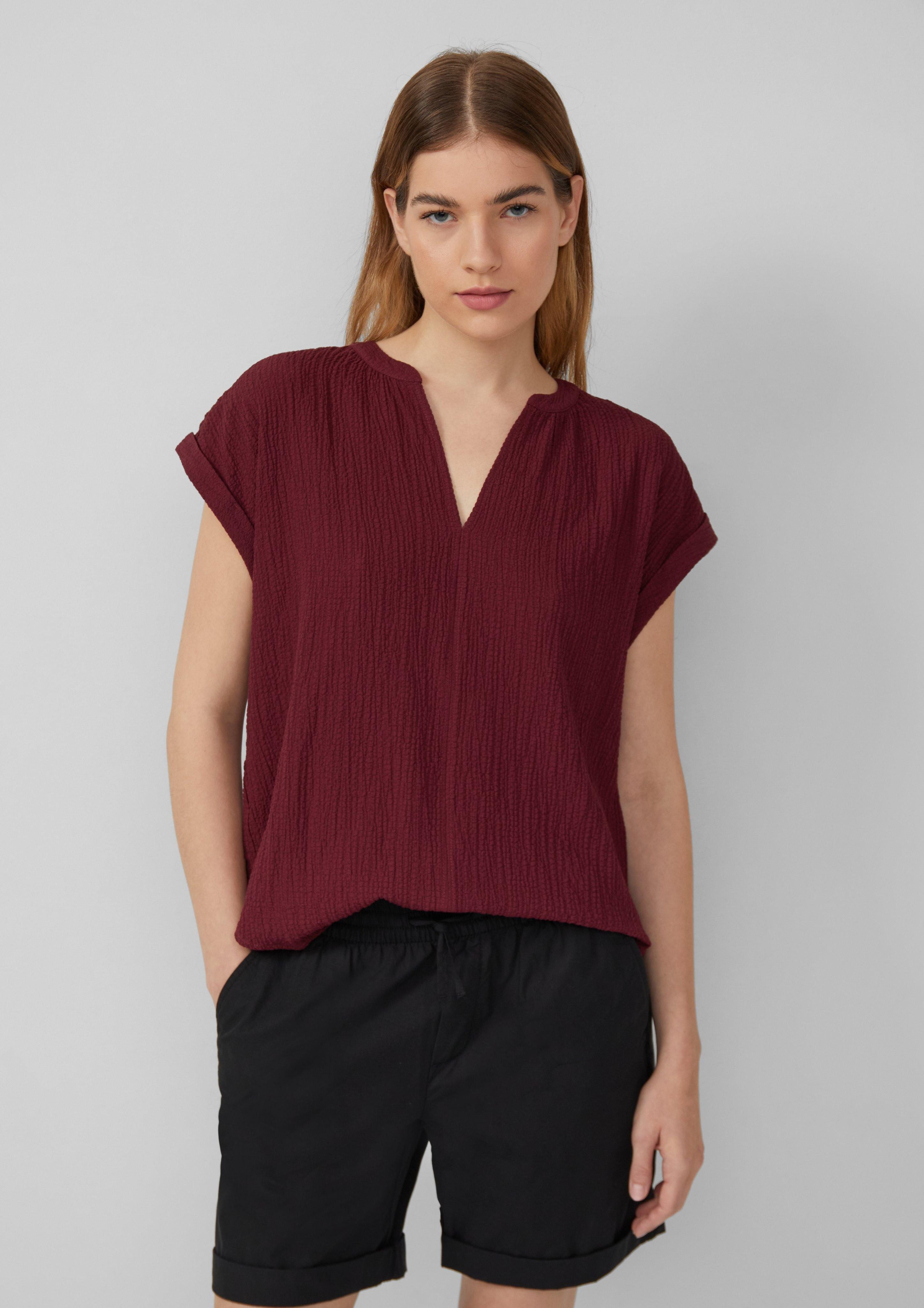 s.Oliver Blusentop Strukturierte Bluse aus Viskosemix günstig online kaufen