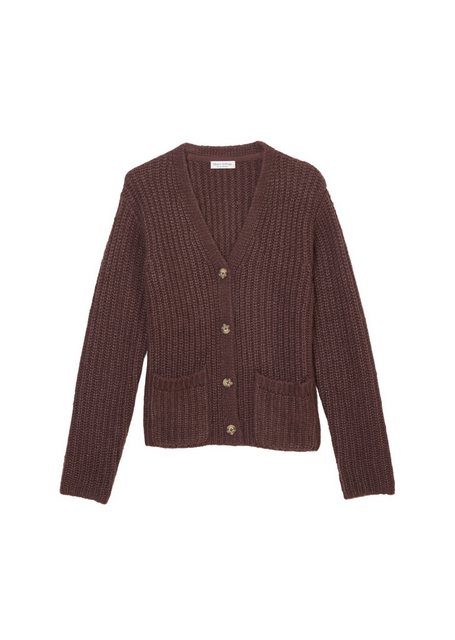 Marc O'Polo Cardigan aus flauschigem Material-Mix günstig online kaufen