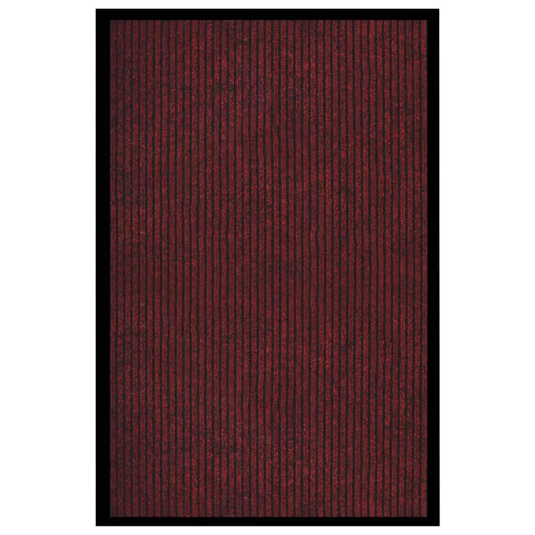 Fußmatte Gestreift Rot 80x120 Cm günstig online kaufen