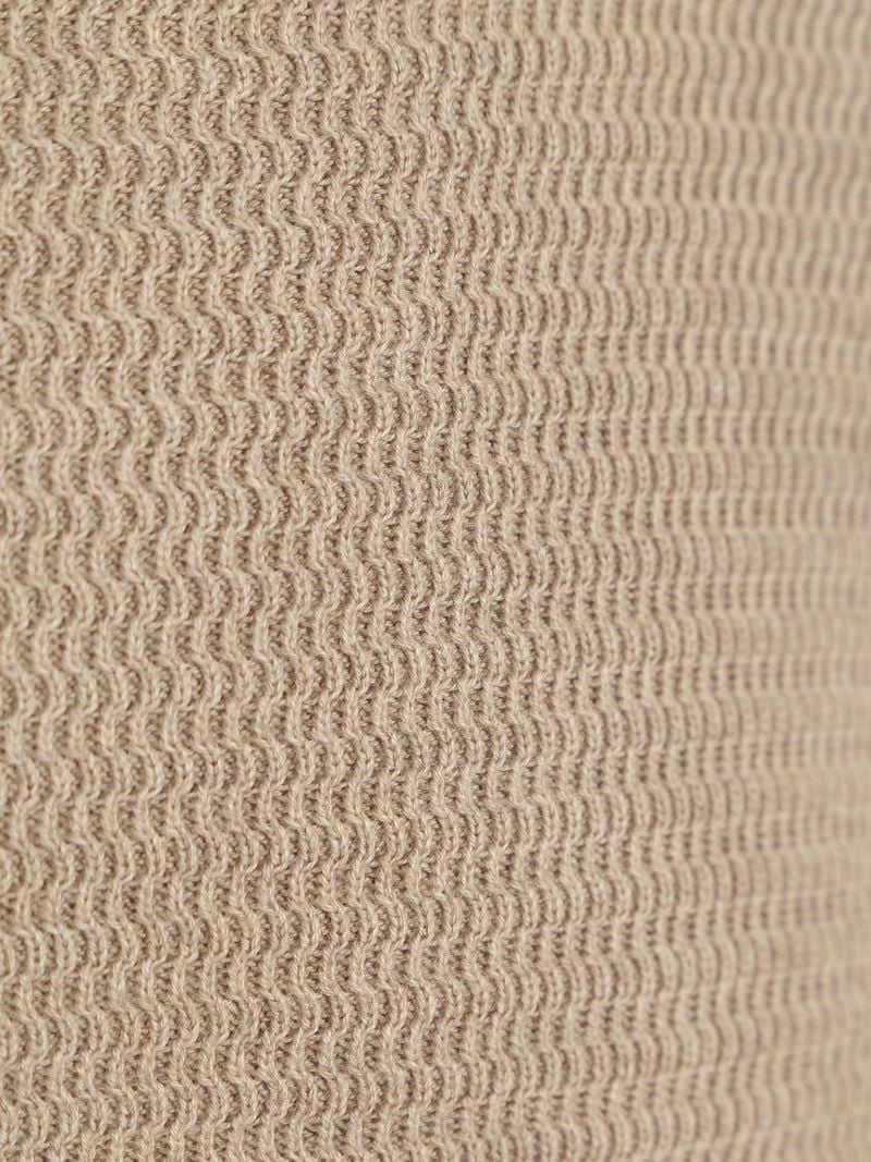 Suitable Rollkragenpullover Structure Melange Sand - Größe S günstig online kaufen