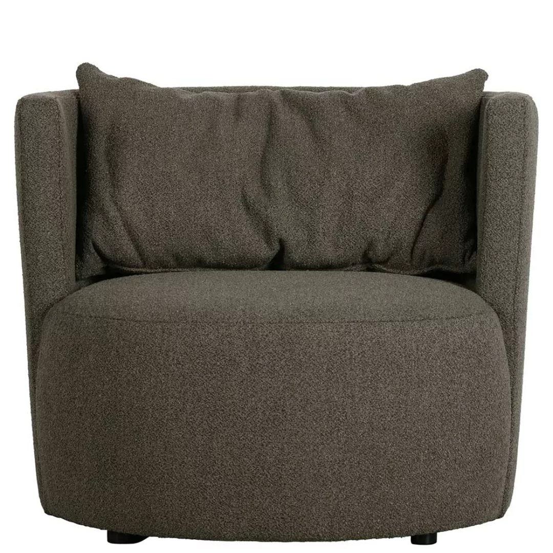Wohnzimmer Sessel in Braun Stoff modern günstig online kaufen