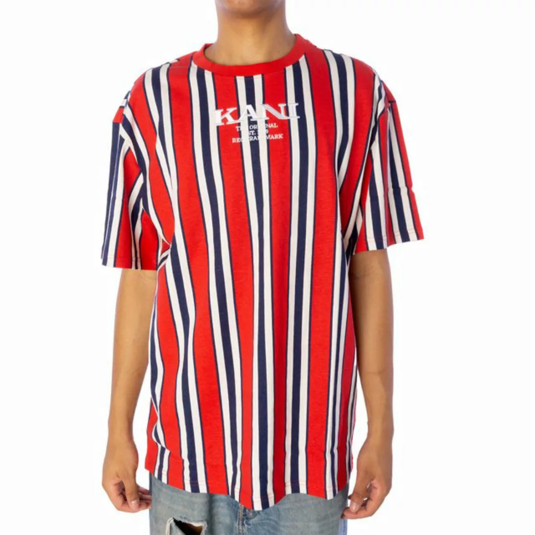 Karl Kani T-Shirt Karl Kani Reto Striped T-Shirt Herren Shirt red navy offw günstig online kaufen
