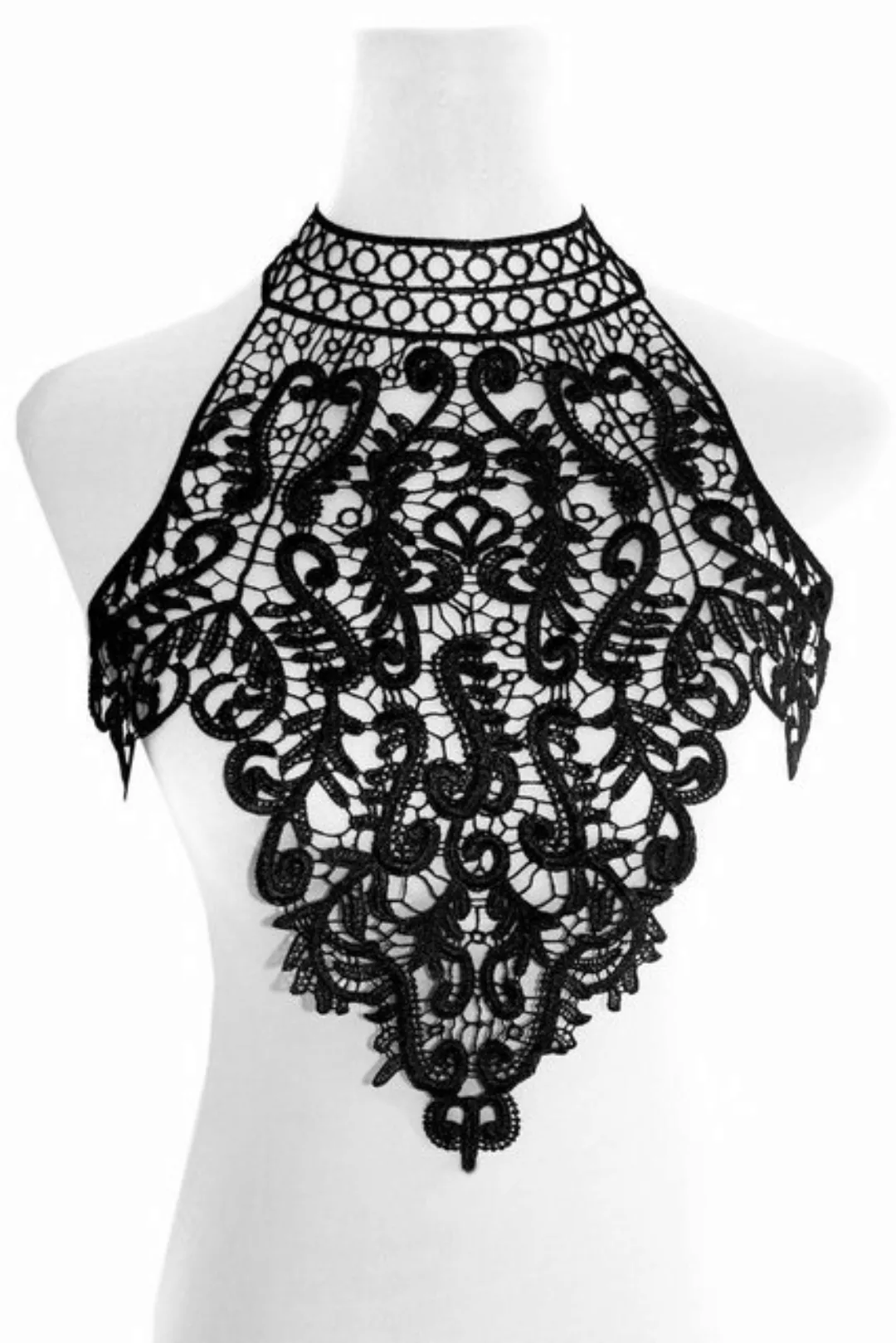 Mondin LACE TOP - Boho-Spitzenoberteil Körperschmuck one size schwarz günstig online kaufen