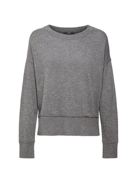 Esprit Collection V-Ausschnitt-Pullover CURVY Strickpullover aus Wollmix günstig online kaufen