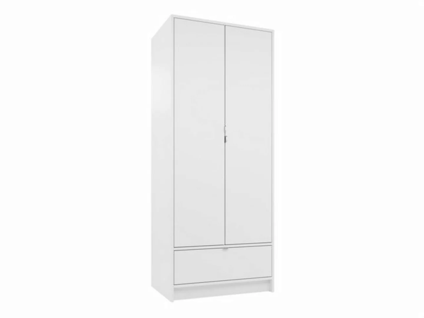 MIRJAN24 Kleiderschrank Vinxor 2D1SZ (mit zwei Drehtüren und Schublade) Alu günstig online kaufen