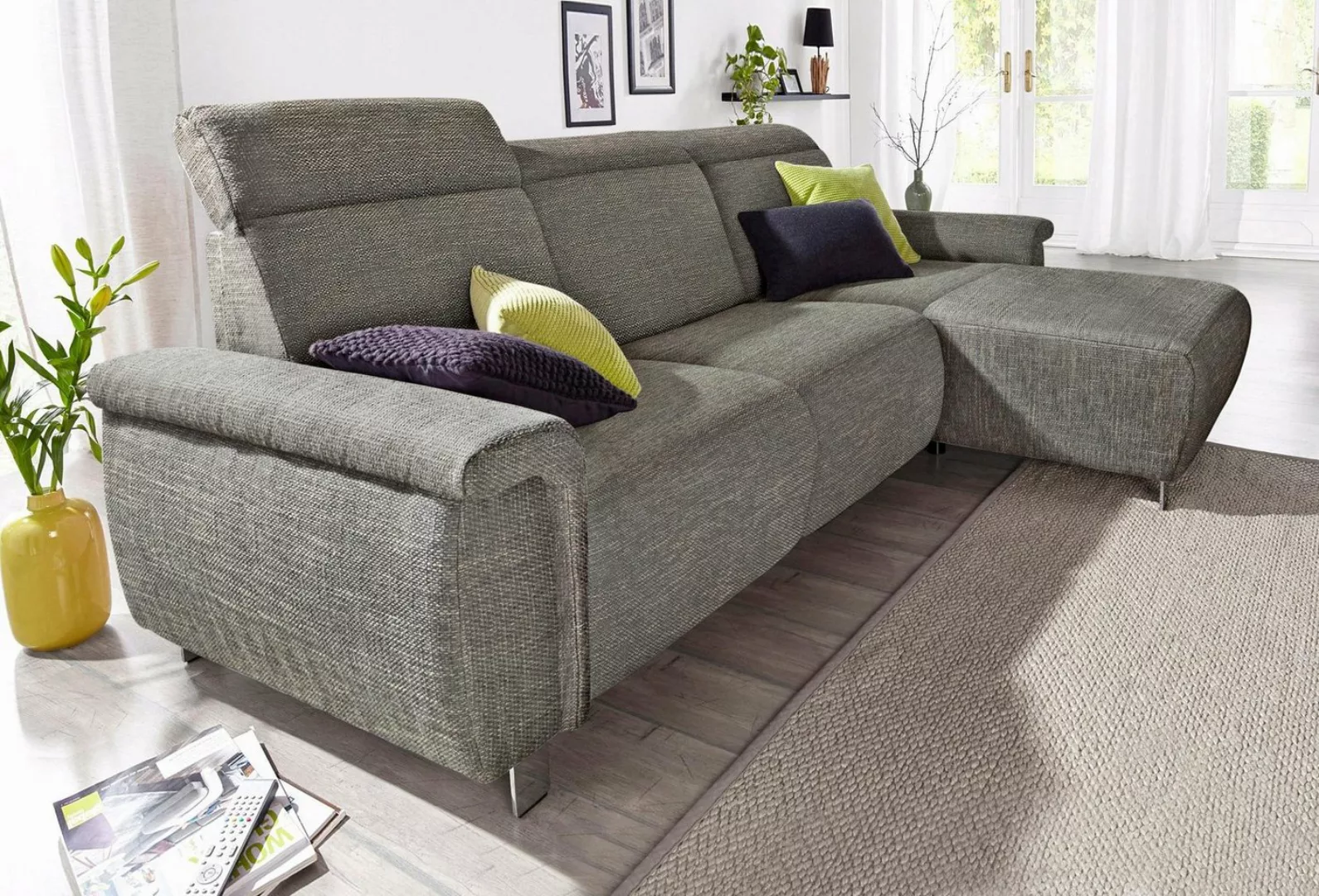 sit&more Ecksofa »Township L-Form«, wahlweise mit elektrischer Wallfree-Fun günstig online kaufen