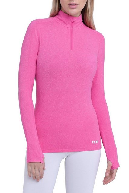 TCA Langarmshirt TCA Damen Fusion Quickdry Laufshirt mit Reißverschlusstasc günstig online kaufen