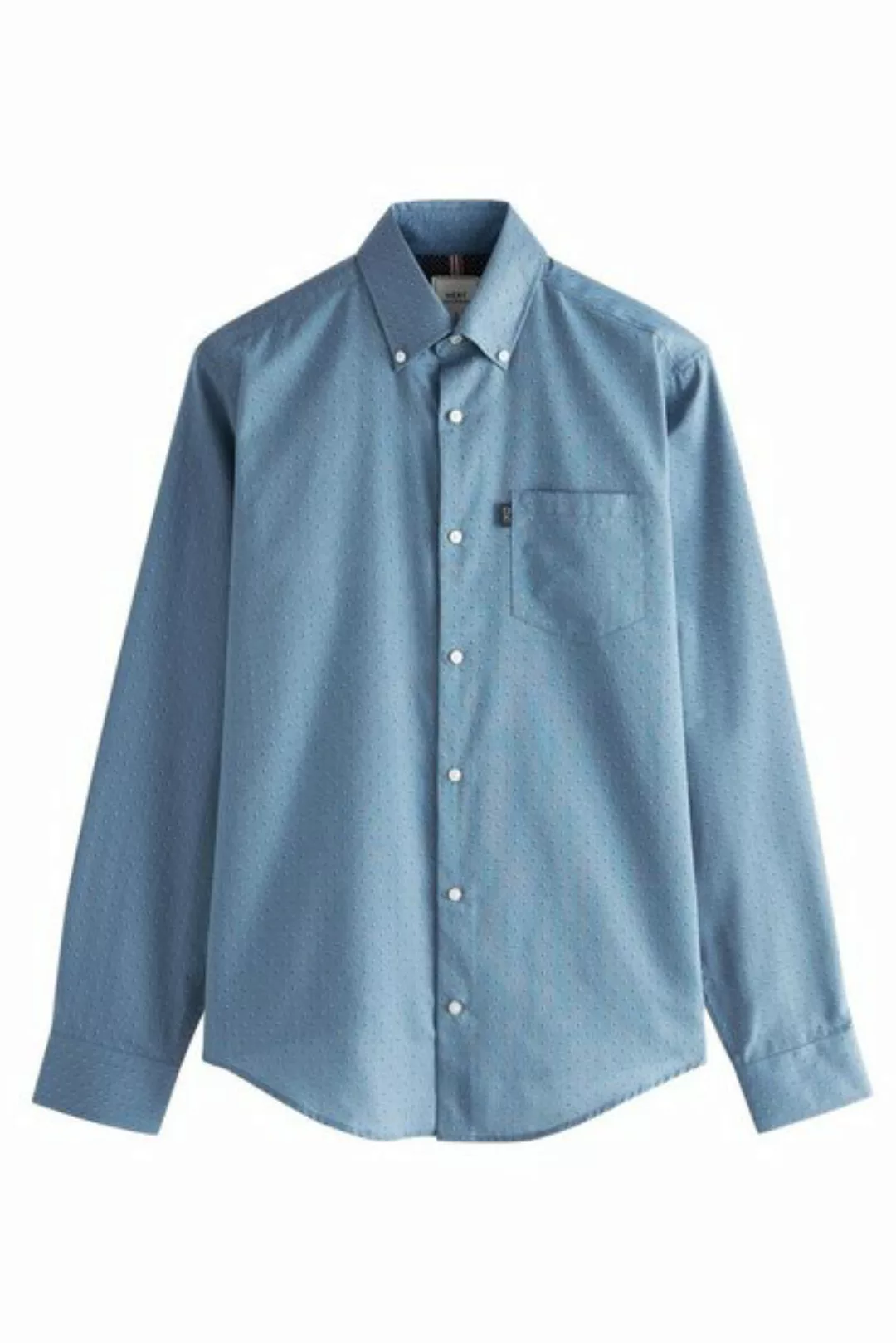 Next Langarmhemd Pflegeleichtes Button-Down-Oxford-Hemd (1-tlg) günstig online kaufen