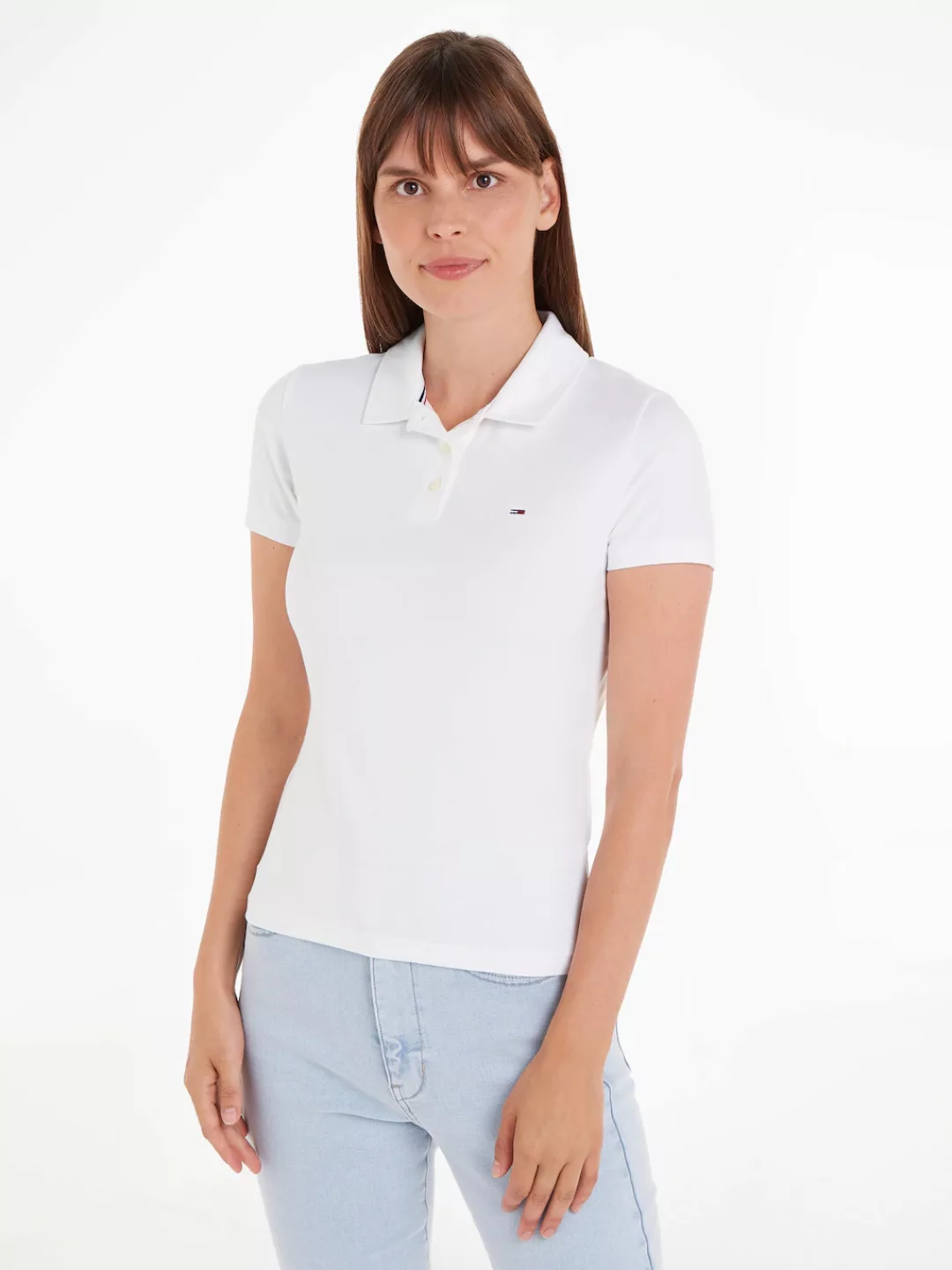 Tommy Jeans Poloshirt, mit kurzer Knopfleiste günstig online kaufen