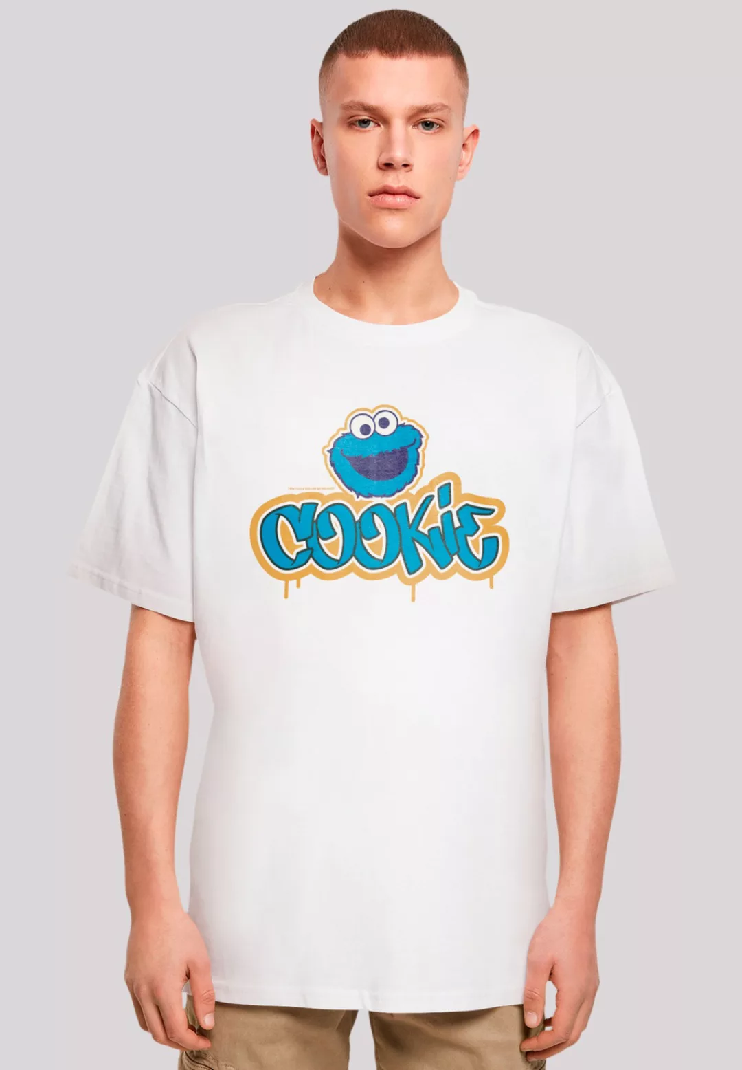 F4NT4STIC T-Shirt "Sesamstraße Cookie Graffiti Logo", Premium Qualität günstig online kaufen