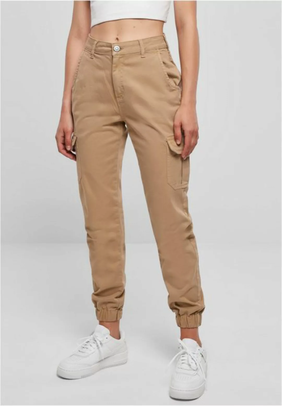 URBAN CLASSICS Cargohose TB3048 - Ladies High Waist Cargo Pants unionbeige günstig online kaufen