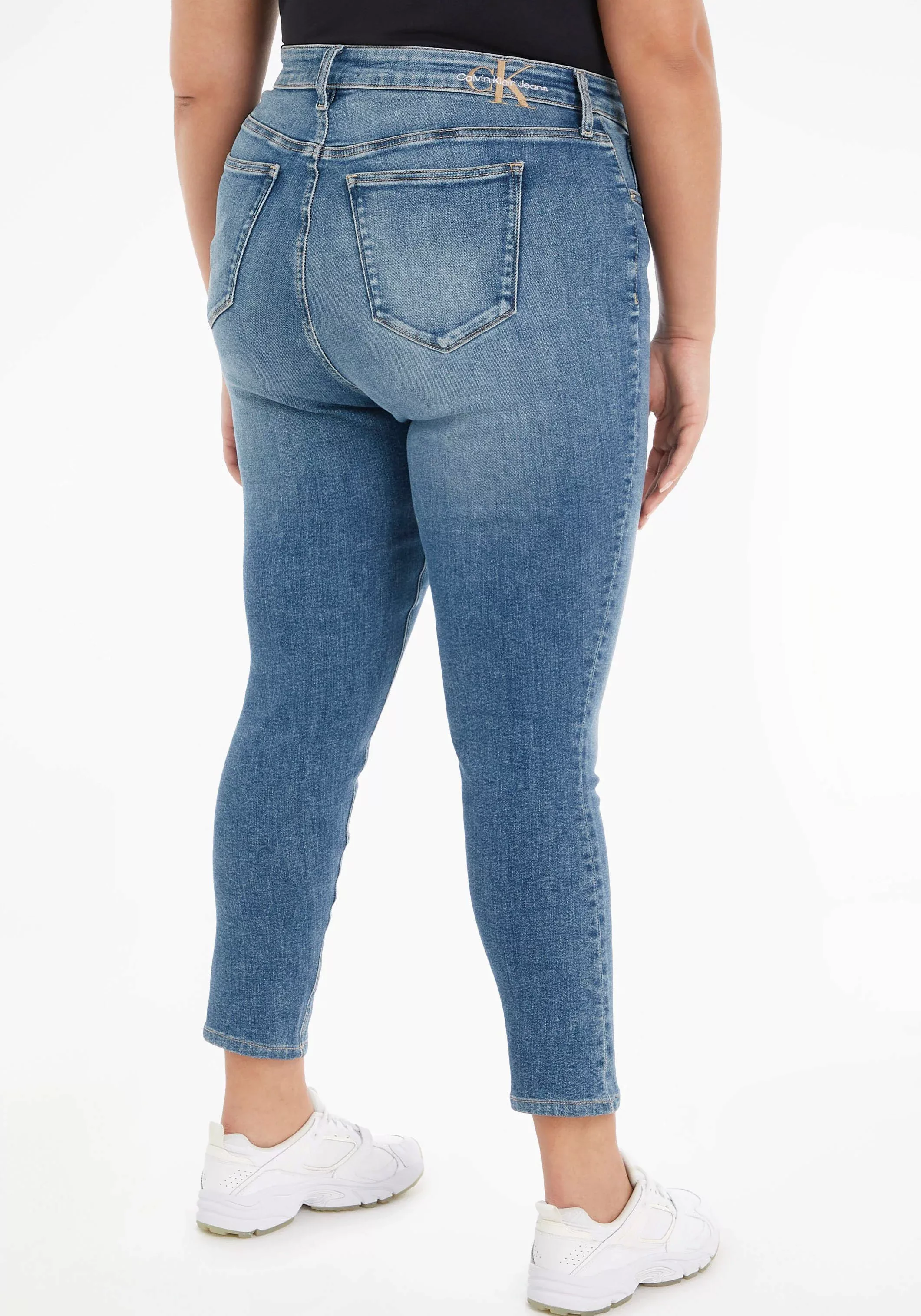 Calvin Klein Jeans Plus Skinny-fit-Jeans HIGH RISE SKINNY ANKLE PLUS Jeans günstig online kaufen