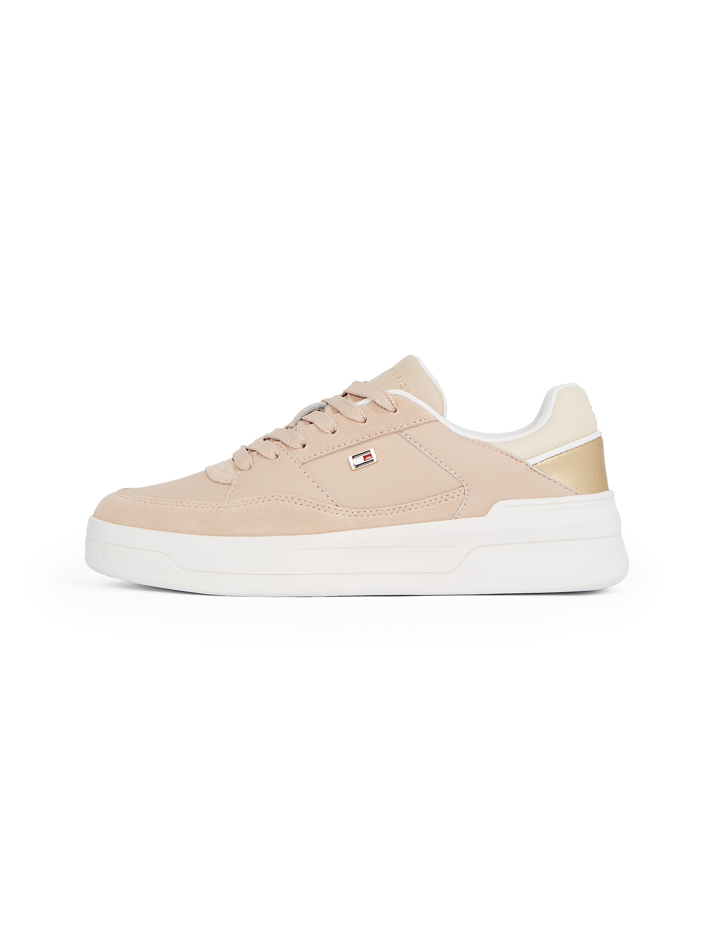 Tommy Hilfiger Plateausneaker "ESSENT BASKET SNEAKER METALLIC", Freizeitsch günstig online kaufen