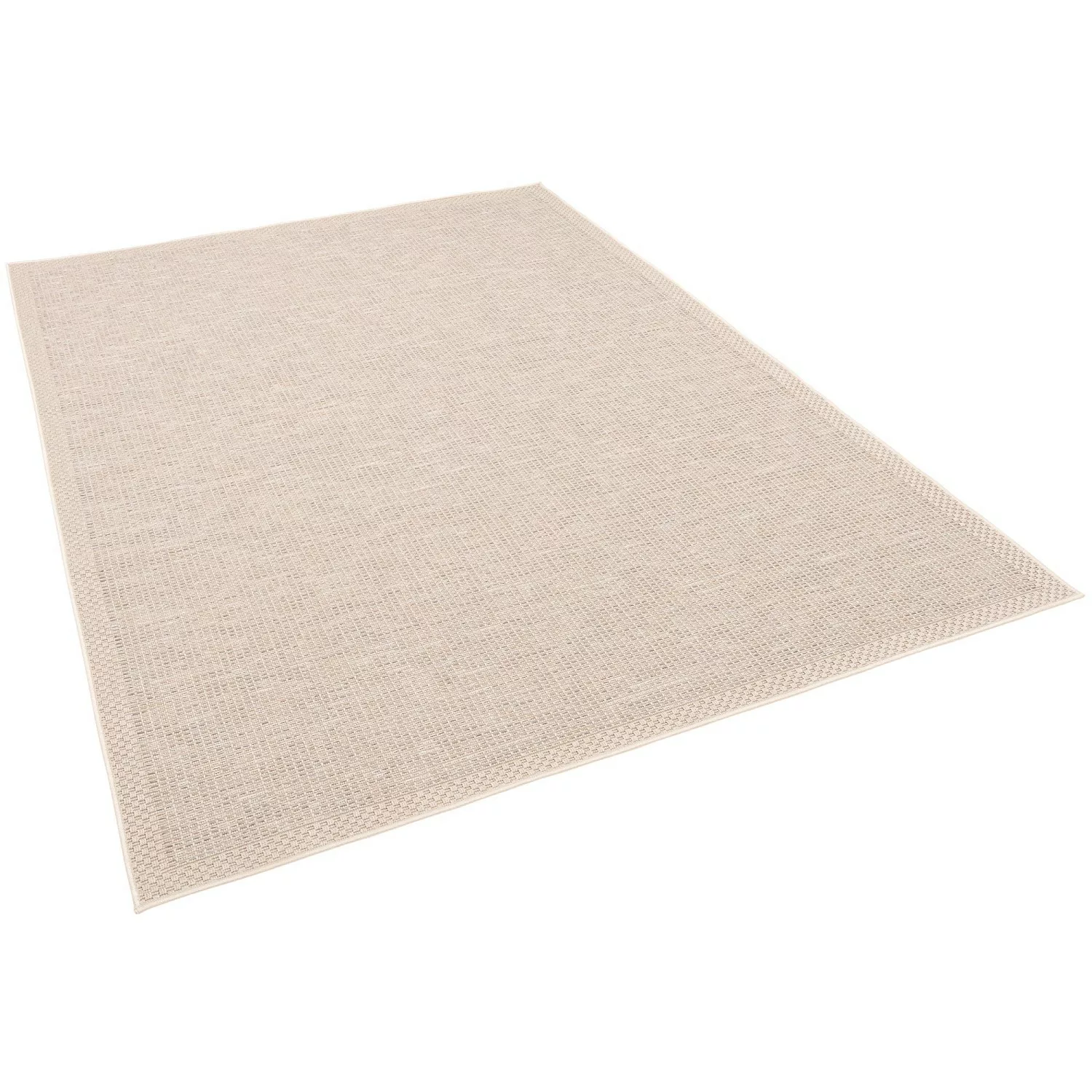 Pergamon In & Outdoor Teppich Flachgewebe Ottawa Bordüre Beige 160x230cm günstig online kaufen