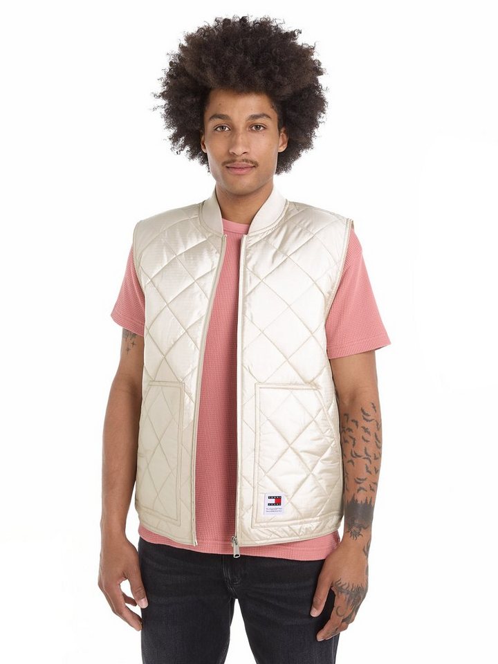 Tommy Jeans Steppweste TJM REG ENTRY VEST mit modischem Rautenmuster günstig online kaufen