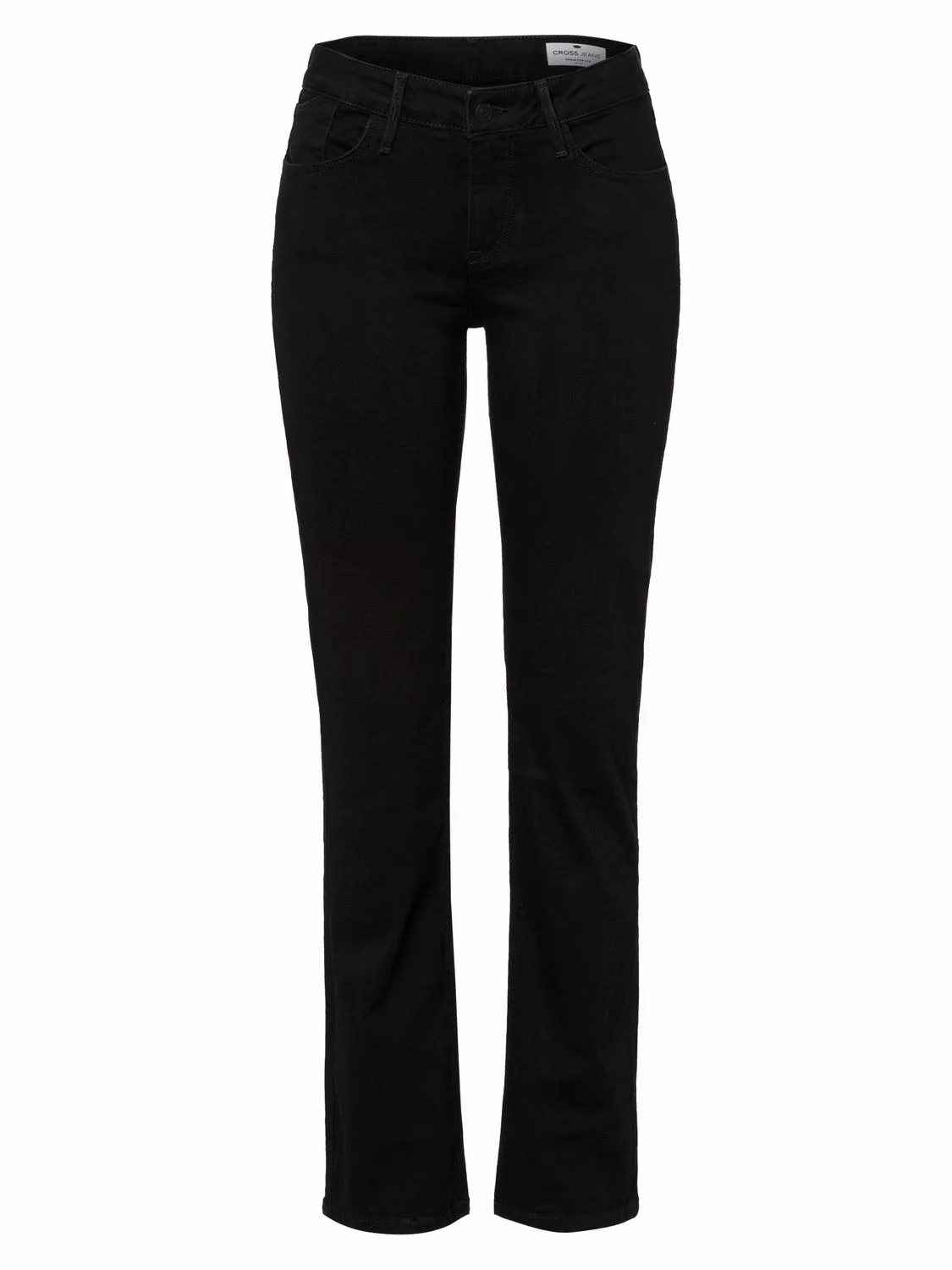 Cross Jeans Damen Jeans ROSE - Regular Fit - Schwarz - Black Black günstig online kaufen