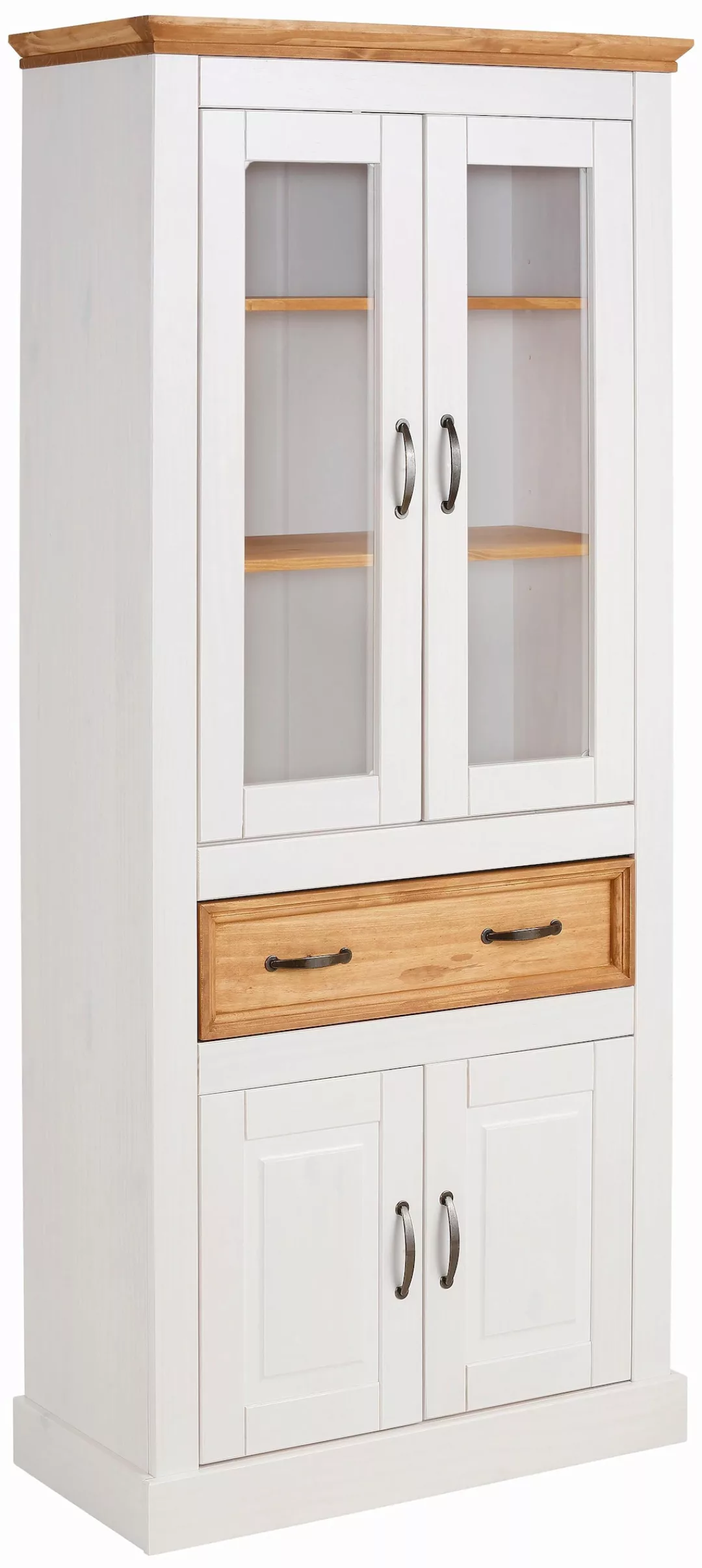 Home affaire Vitrine "Selma", Höhe 180 cm (2-trg.) günstig online kaufen