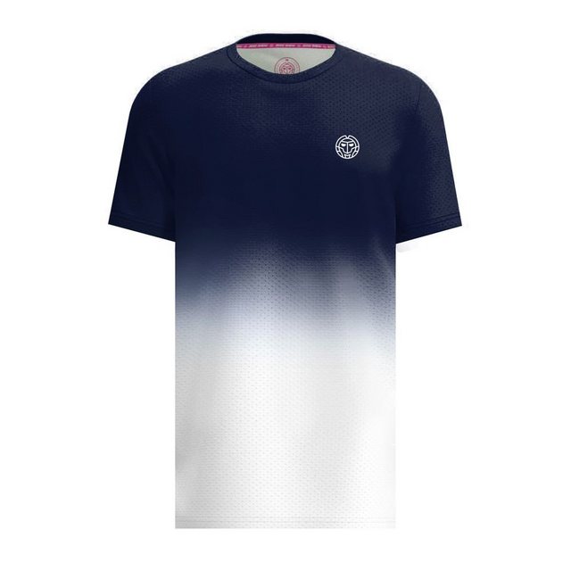 BIDI BADU Tennisshirt Crew Tennisshirt für Herren in blau weiß günstig online kaufen