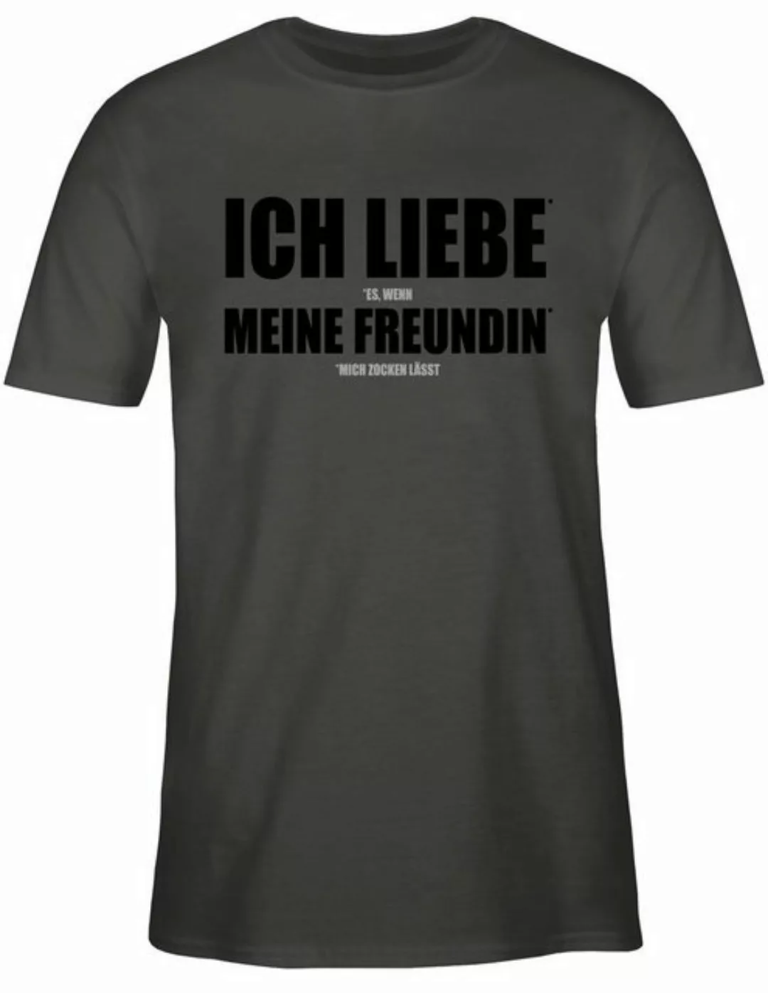 Shirtracer T-Shirt Ich liebe meine Freundin Zocken Nerd Geschenke günstig online kaufen